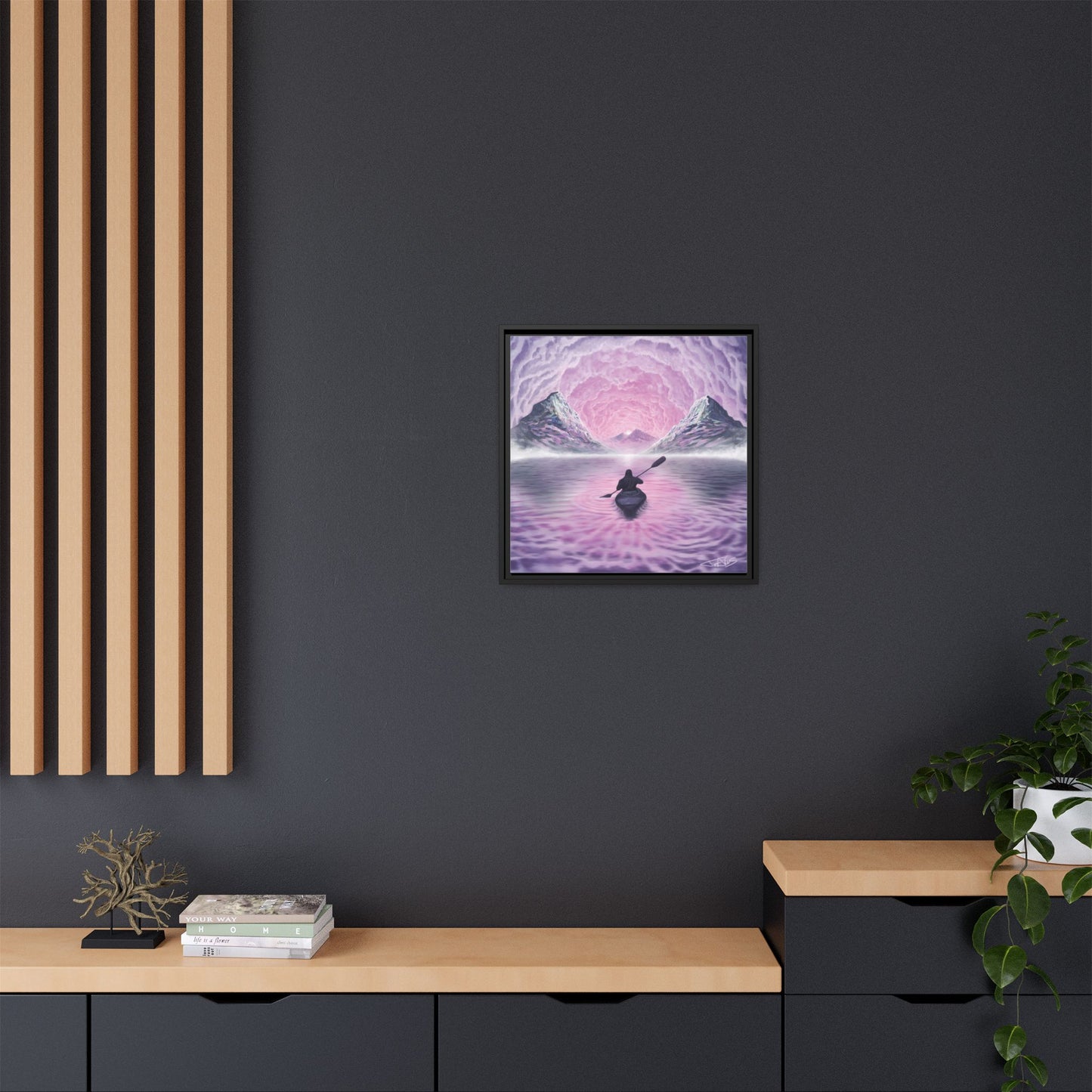 "Still Afloat" Framed canvas print