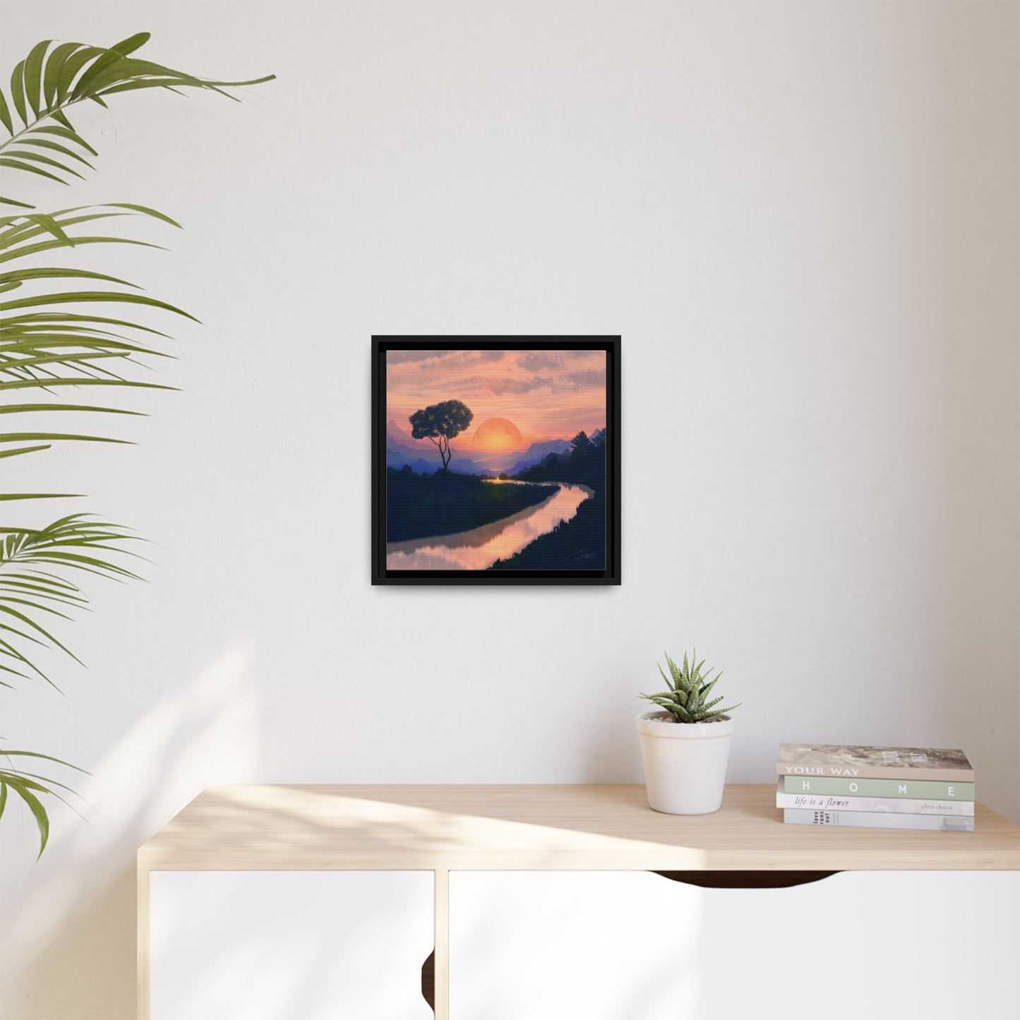 "Summer Sun" Framed canvas