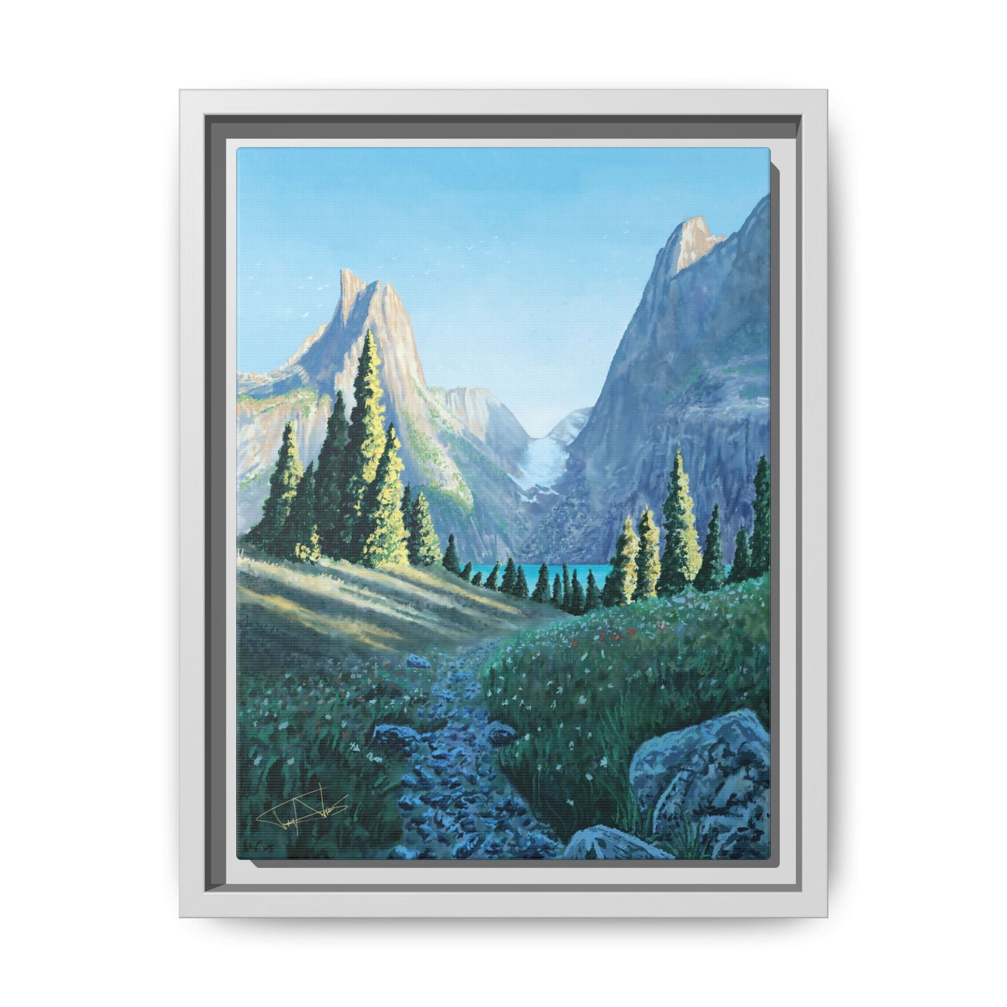 "Northern Pines" Framed canvas