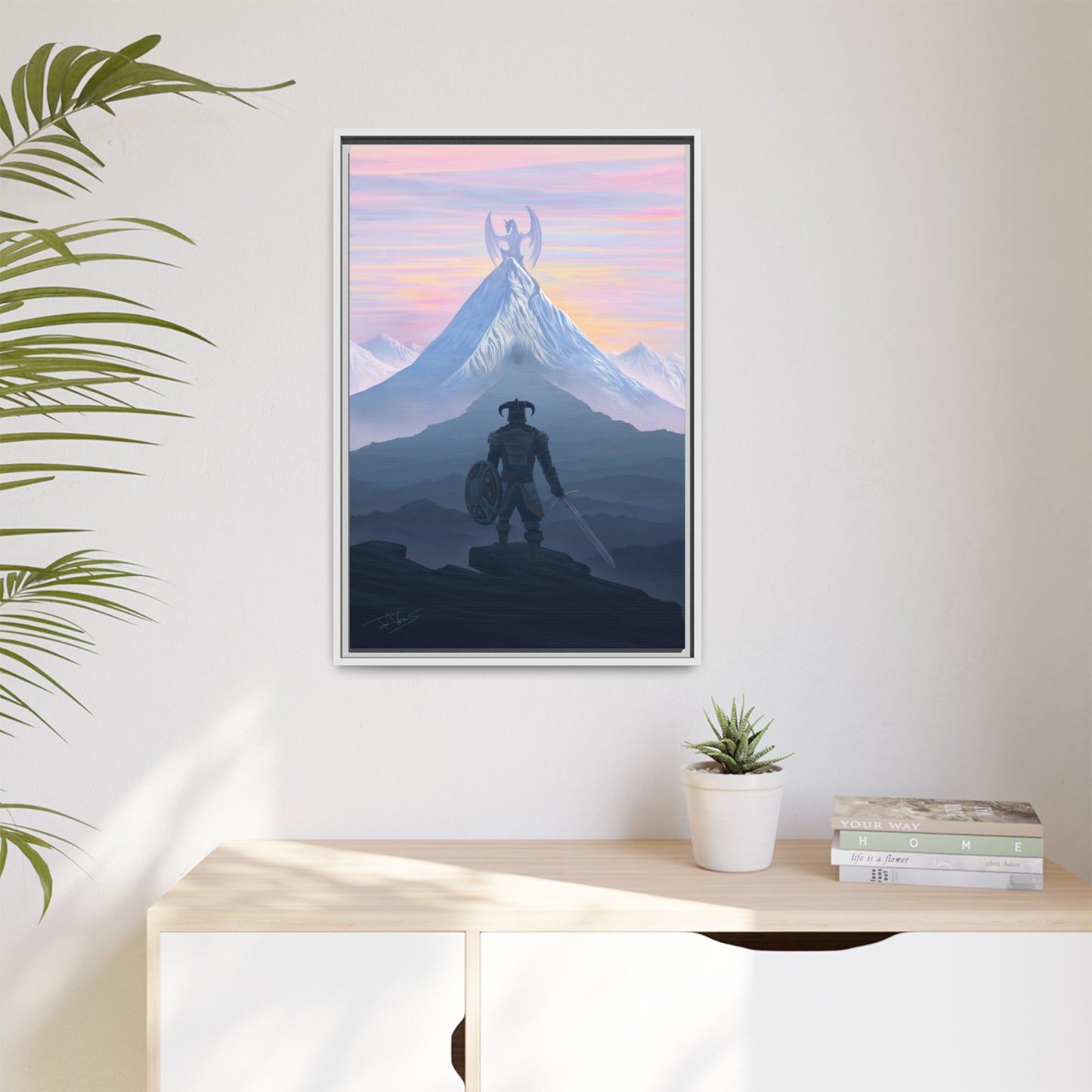 "Dragon Slayer" Framed canvas