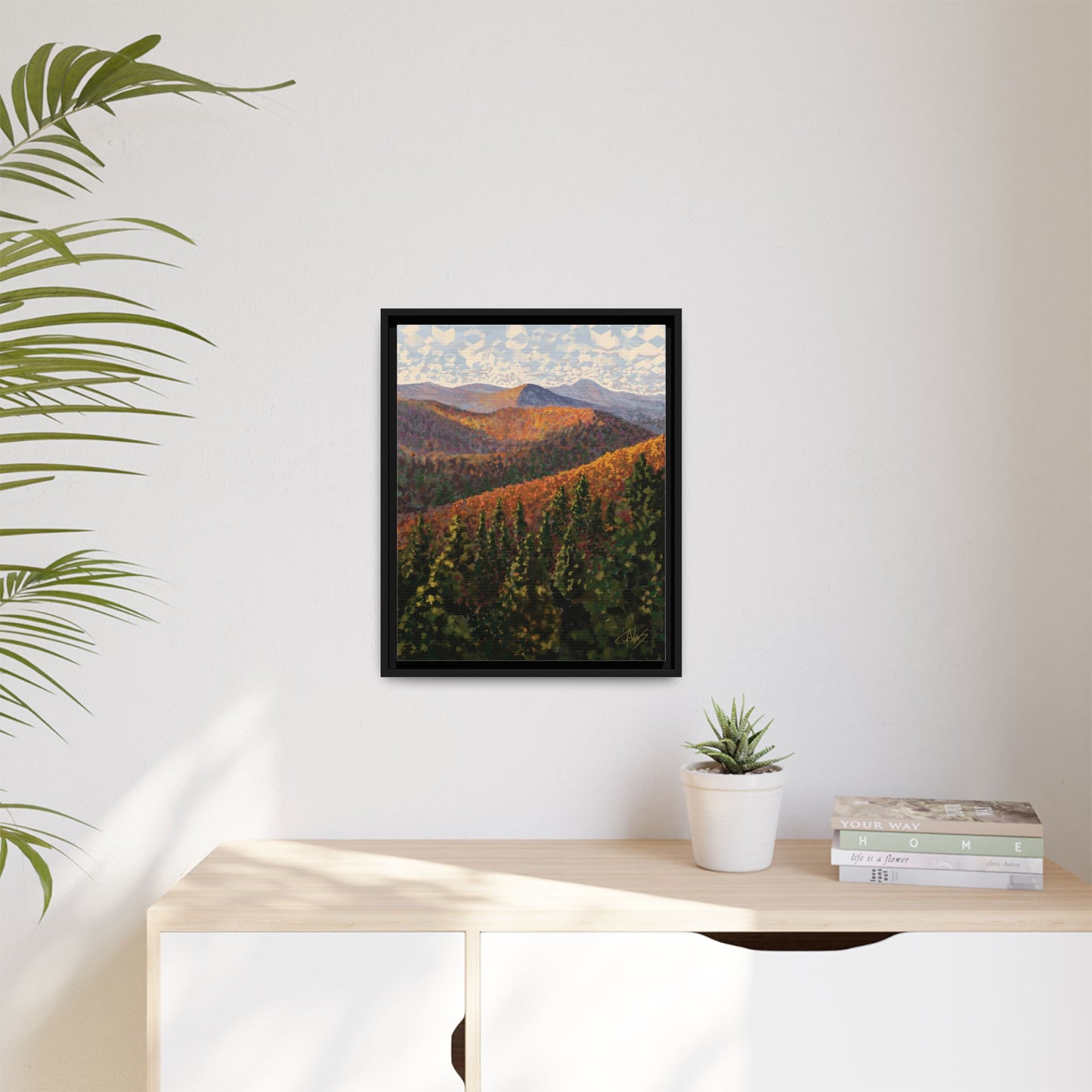 "Hills of Autumn" Framed canvas