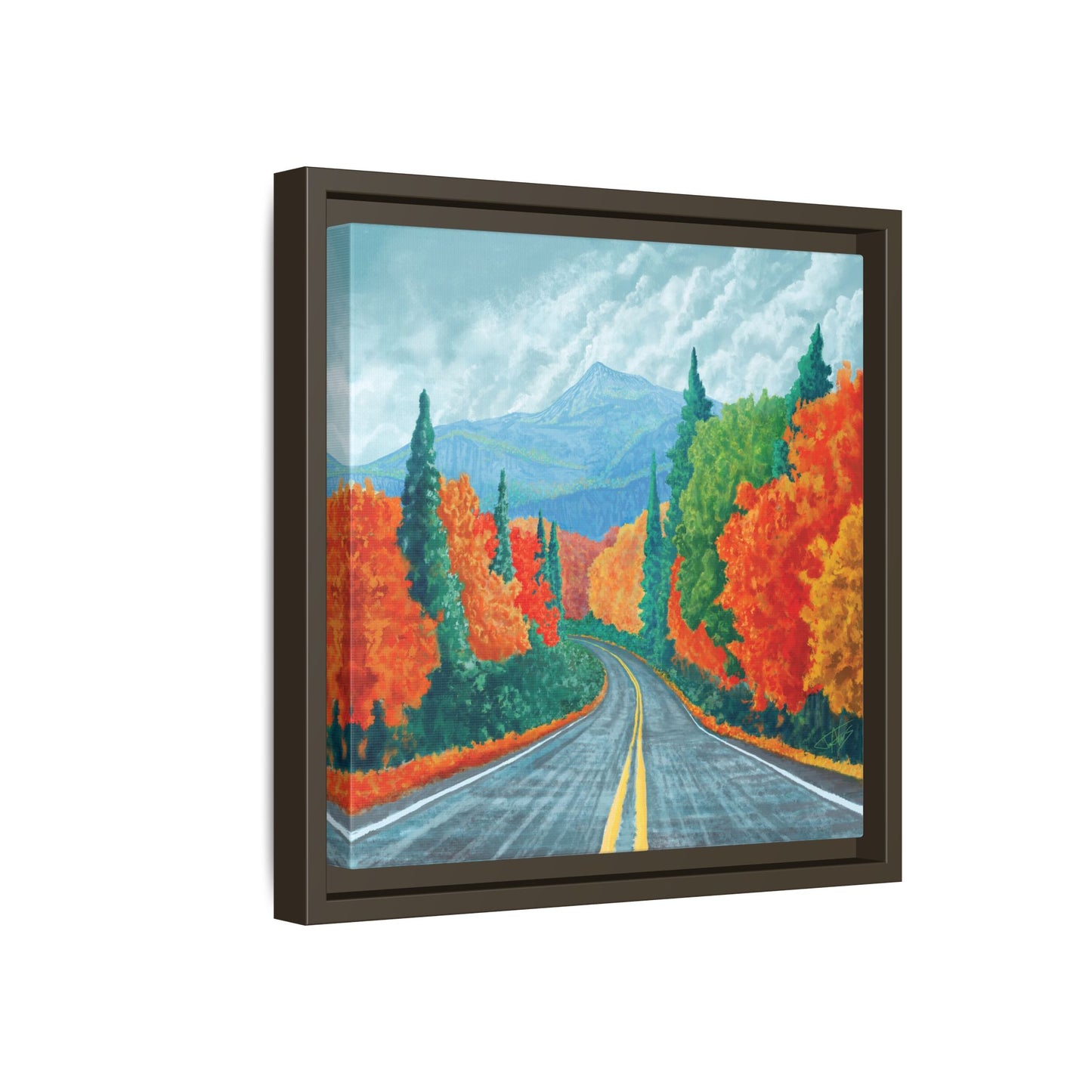 "Long Road Home" Framed canvas