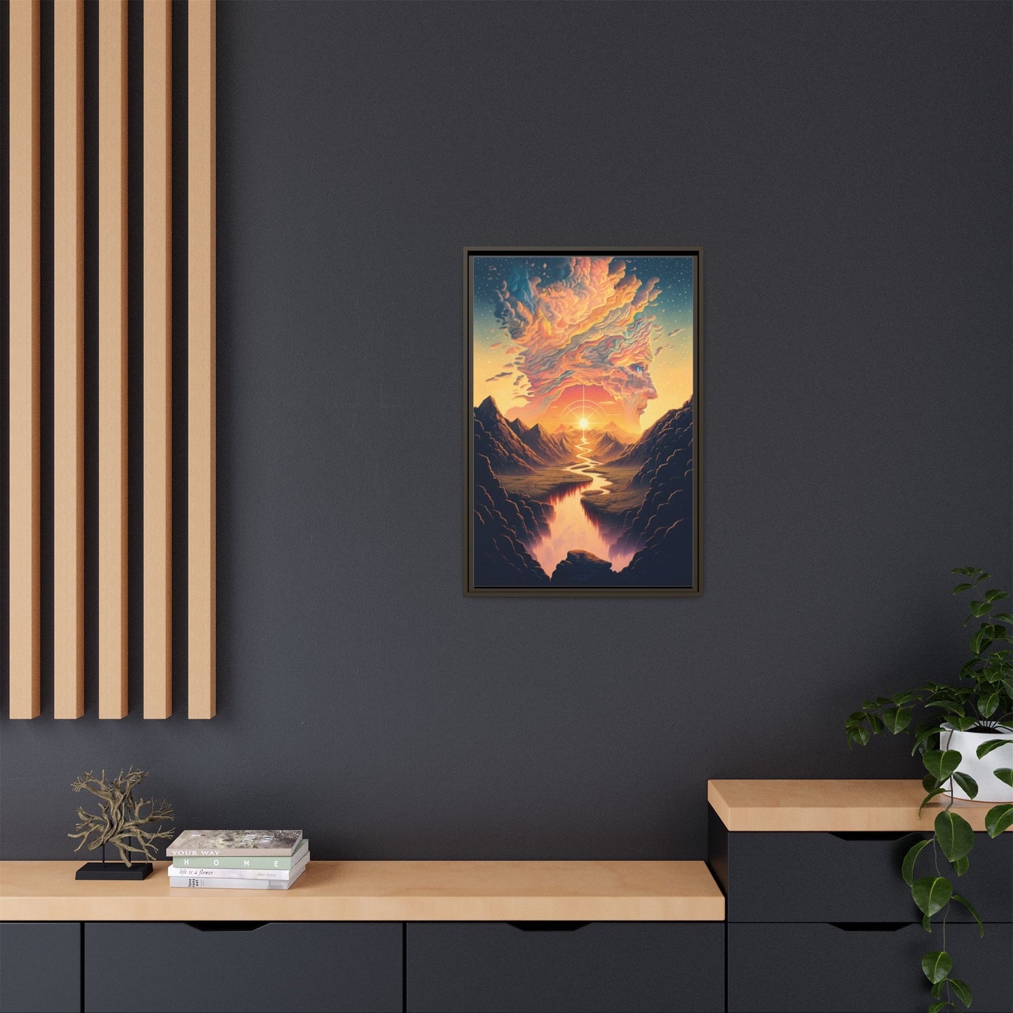 "Mindscape" Framed canvas