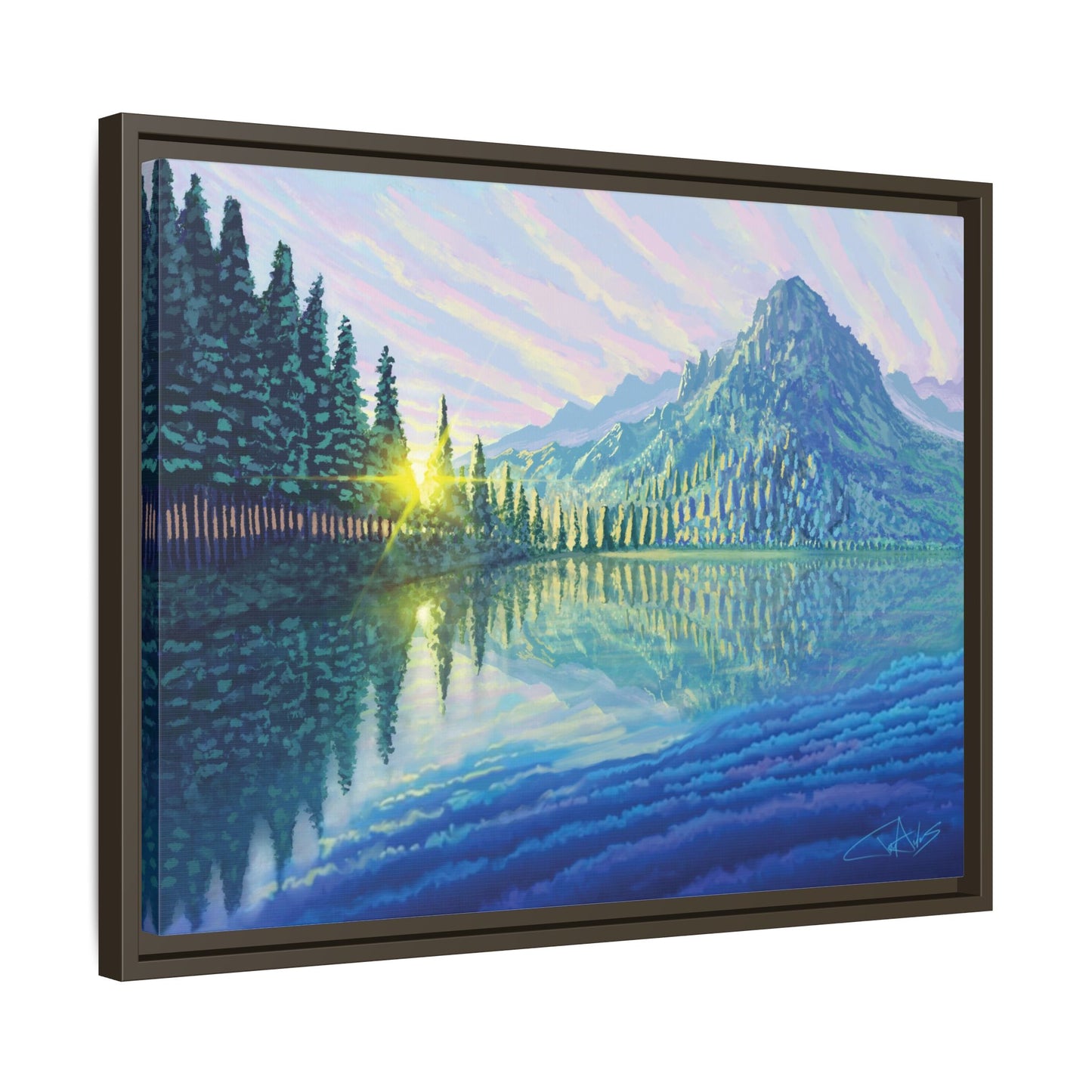 "Skycandy" Framed canvas