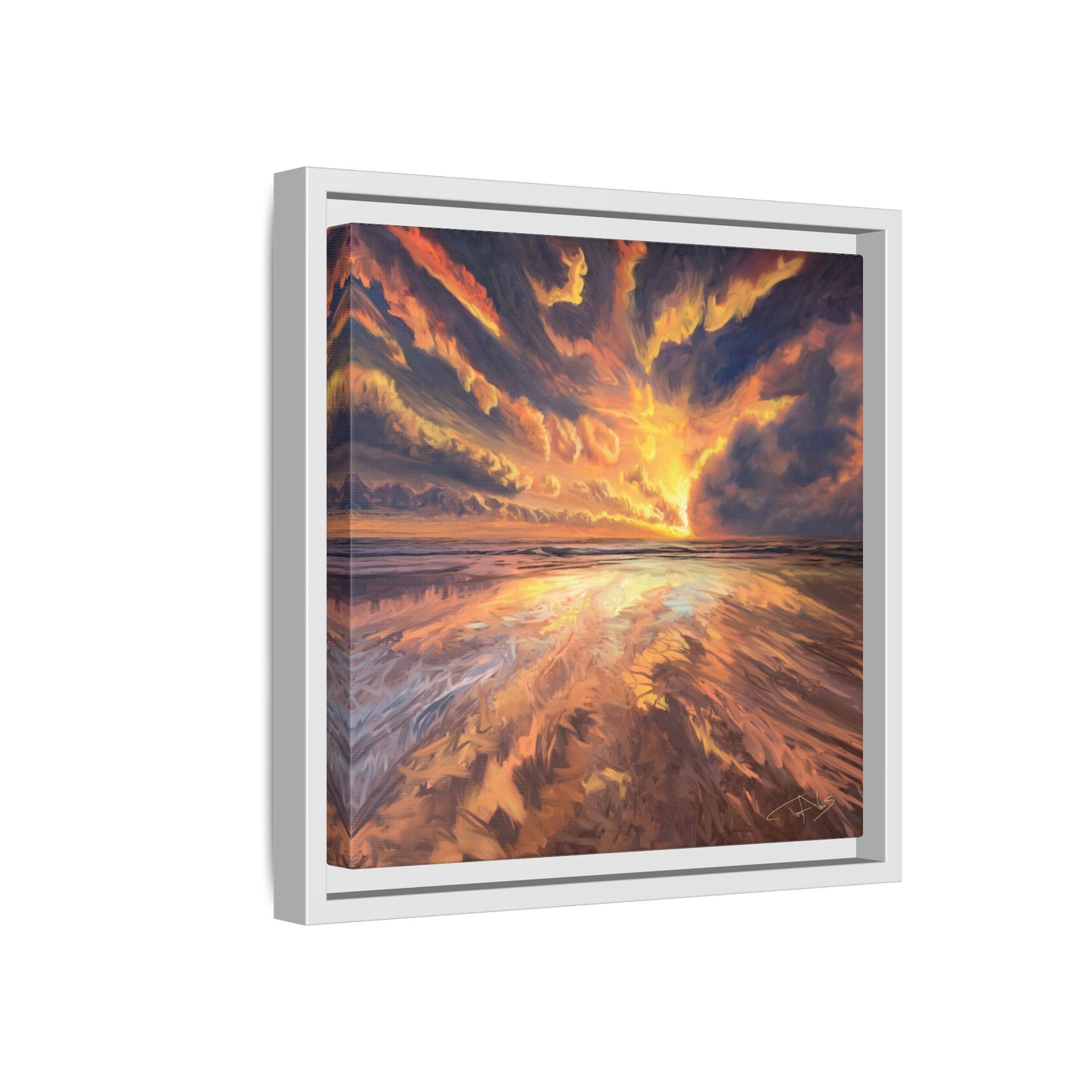 "Approaching the Infinite" Framed canvas