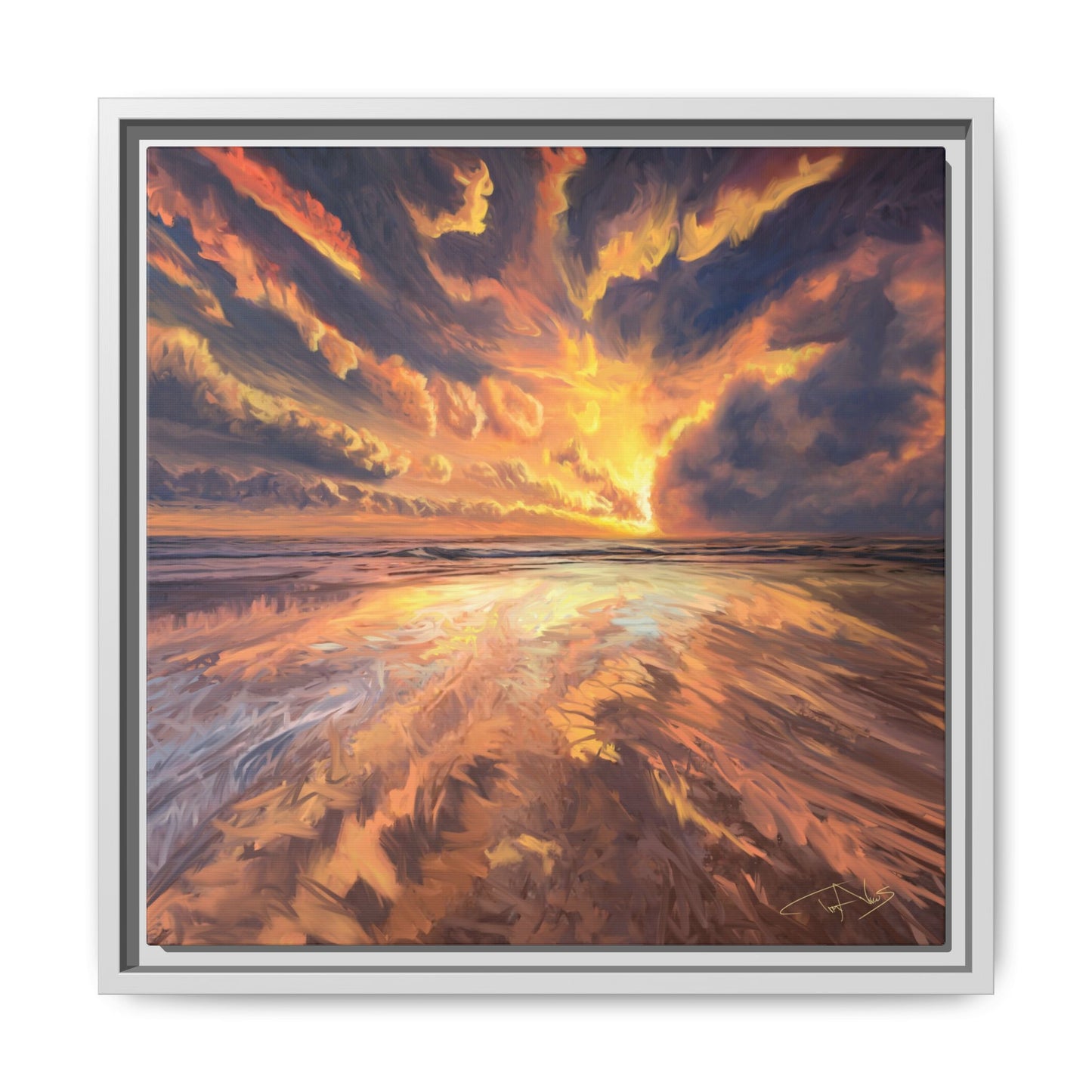 "Approaching the Infinite" Framed canvas