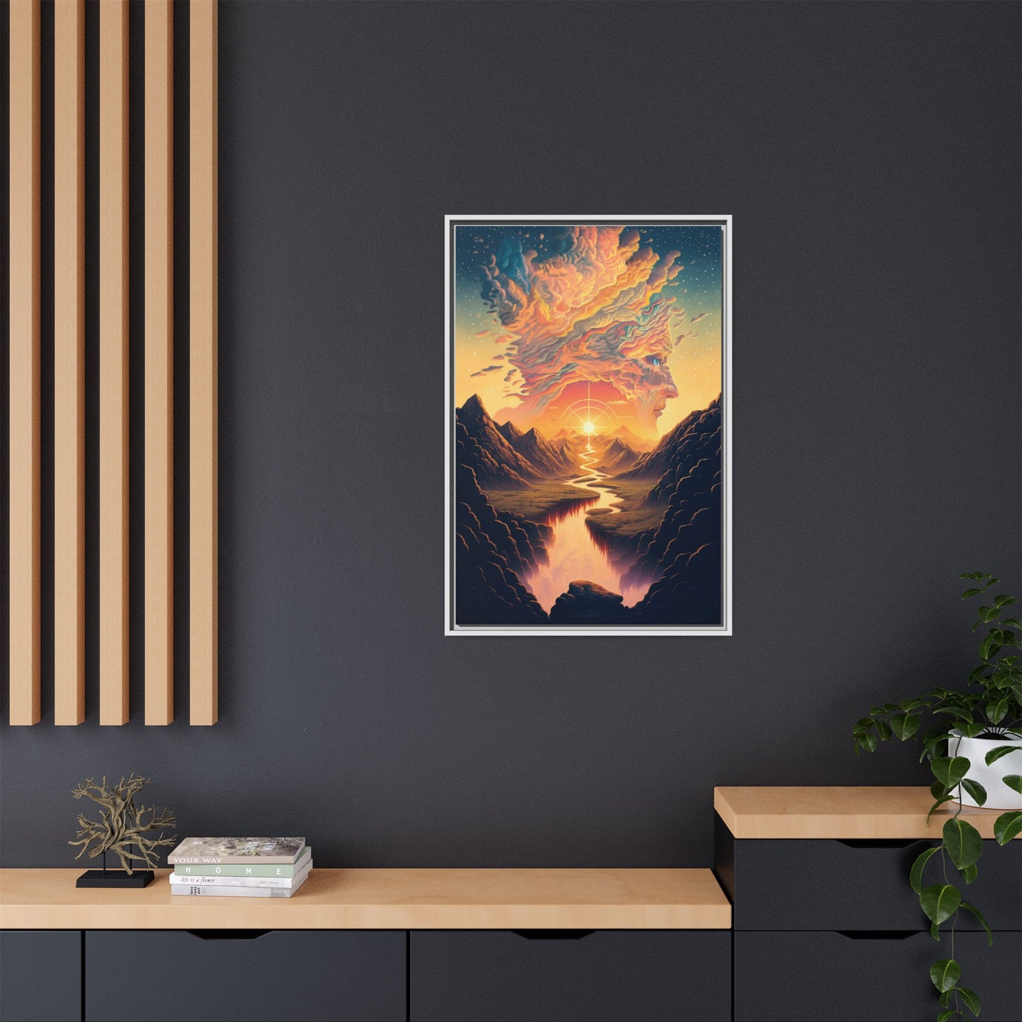 "Mindscape" Framed canvas