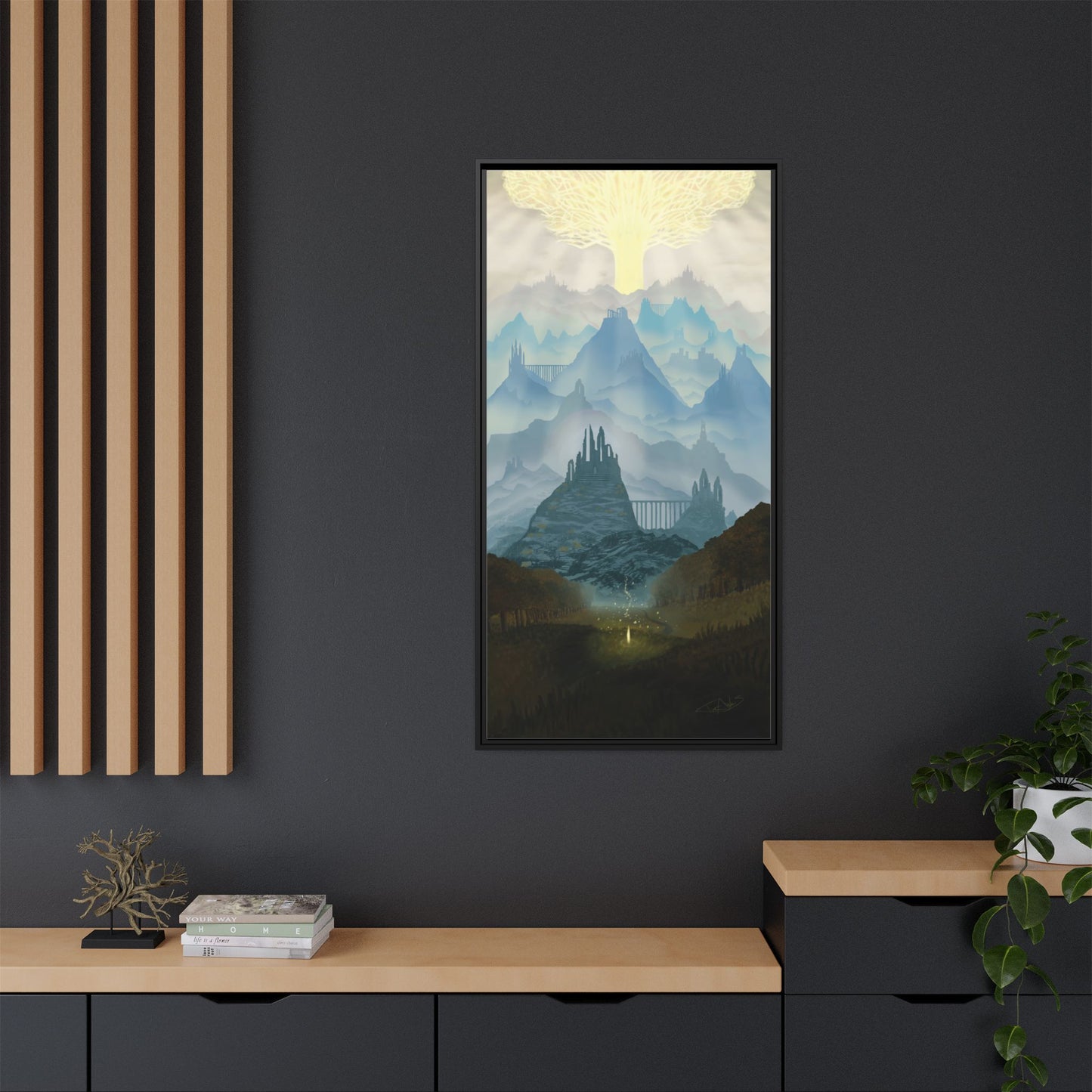 "Lands Between" Framed canvas