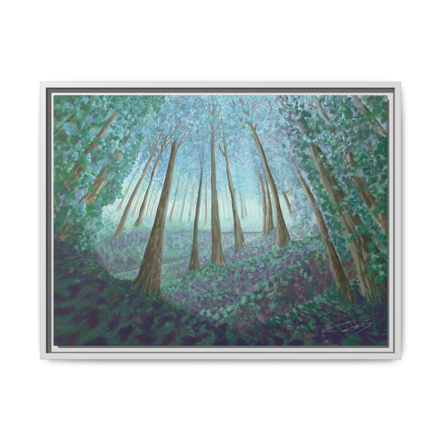"Cathedral of Trees" Framed canvas