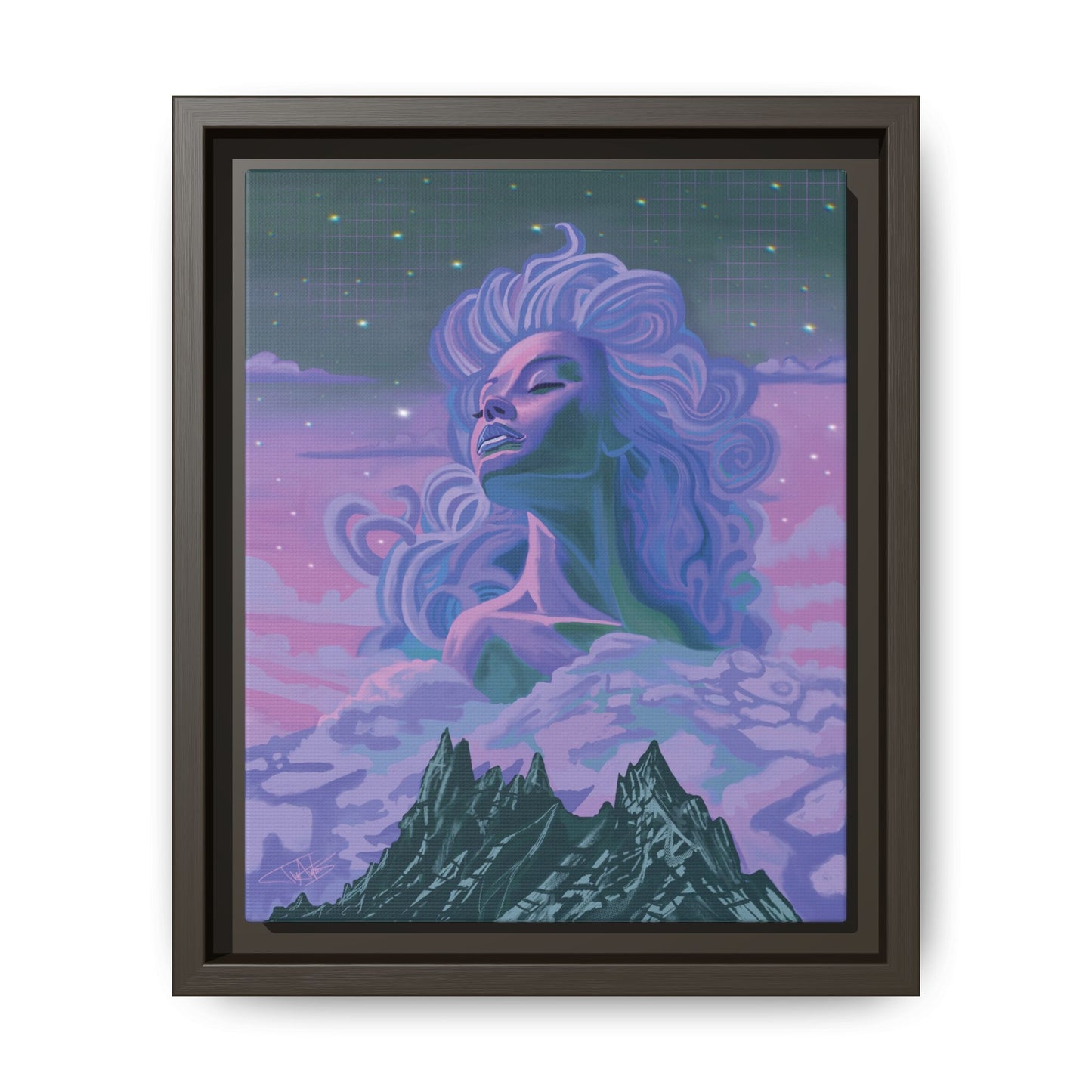 "Nightfall" Framed canvas