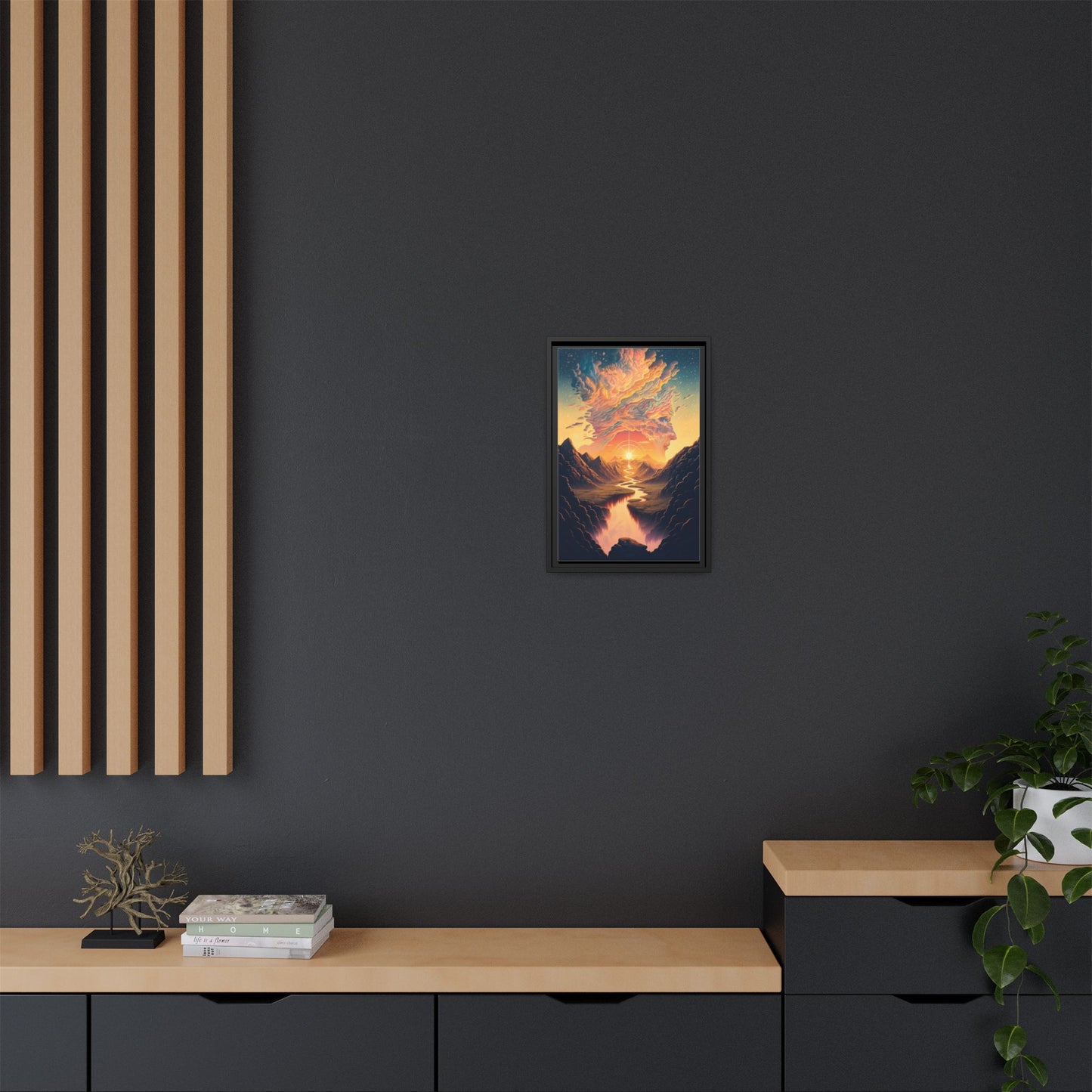 "Mindscape" Framed canvas