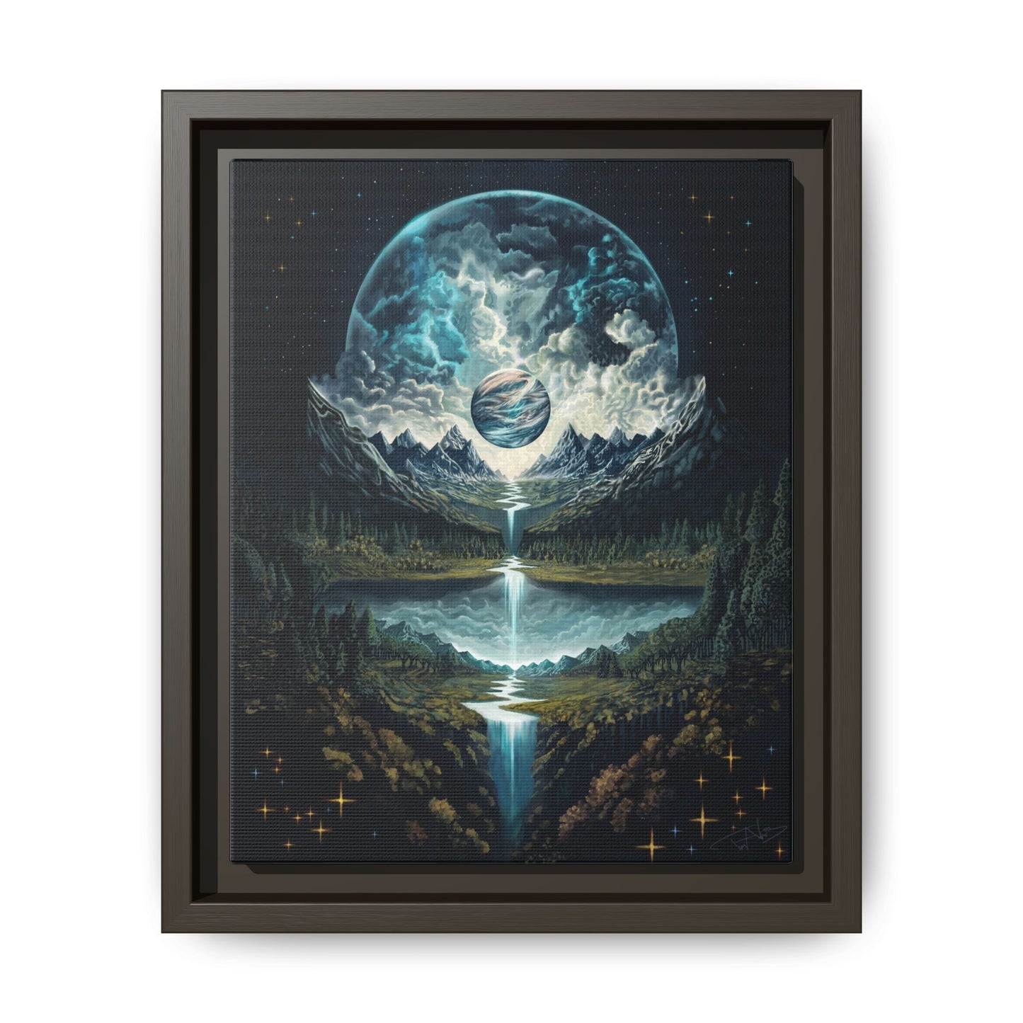 "Time" Framed canvas