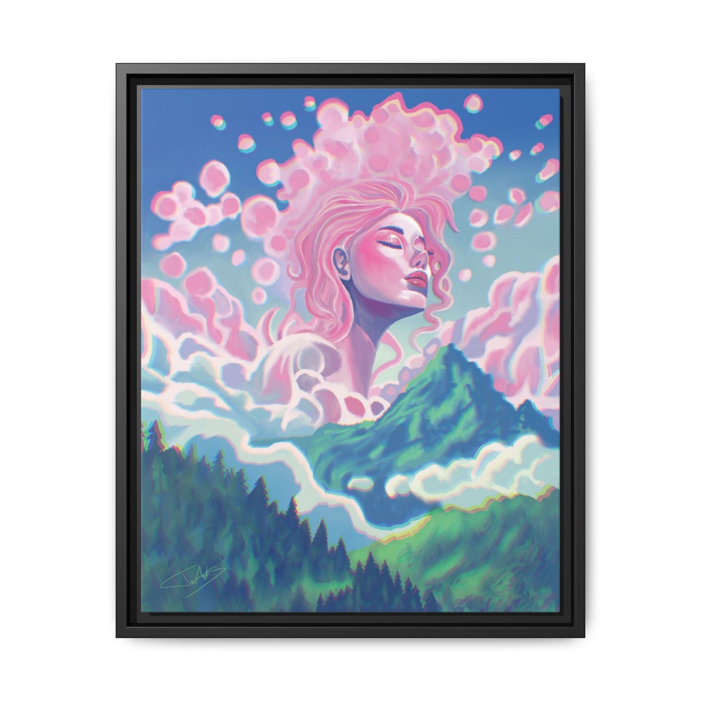 "Dawn" Framed canvas