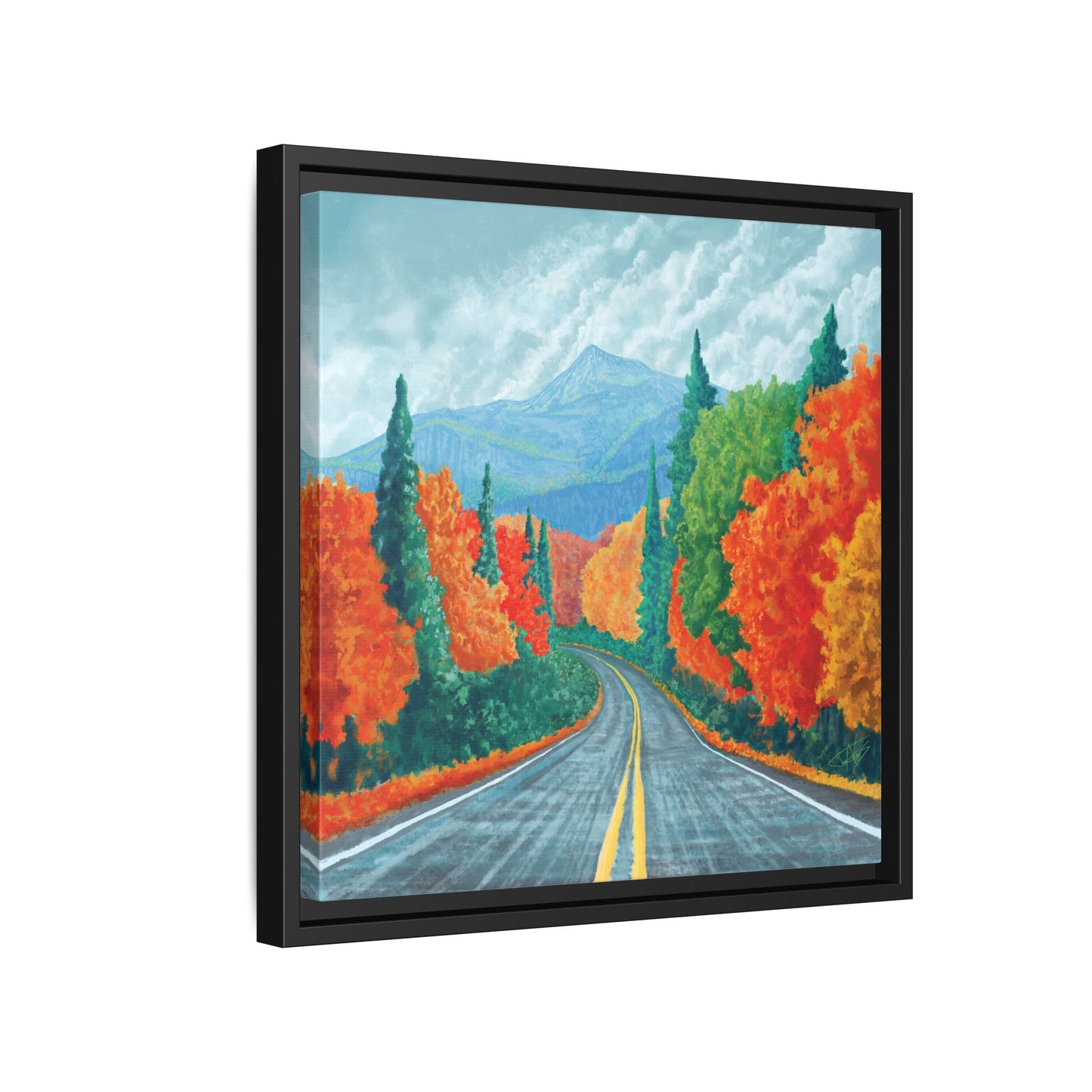 "Long Road Home" Framed canvas