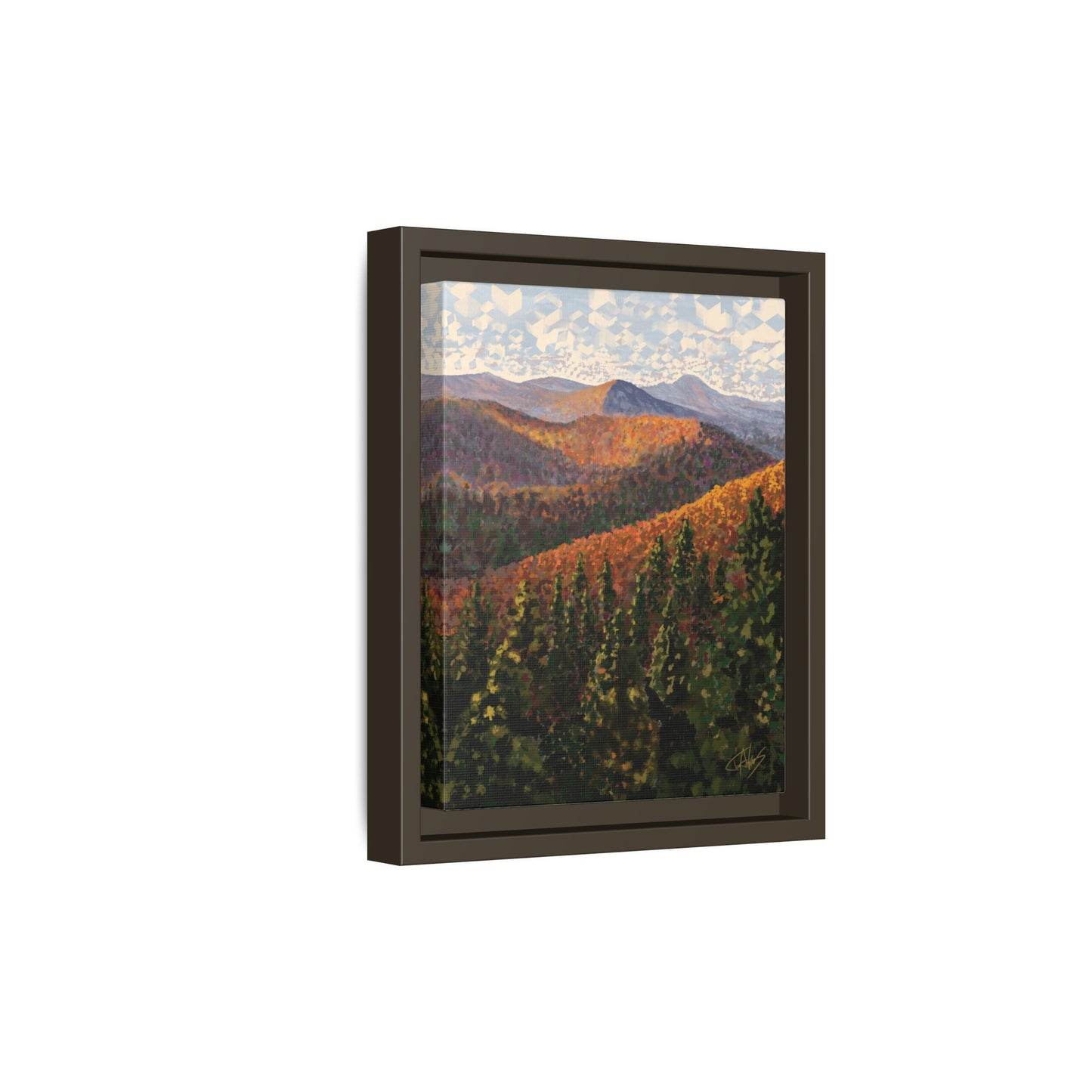 "Hills of Autumn" Framed canvas