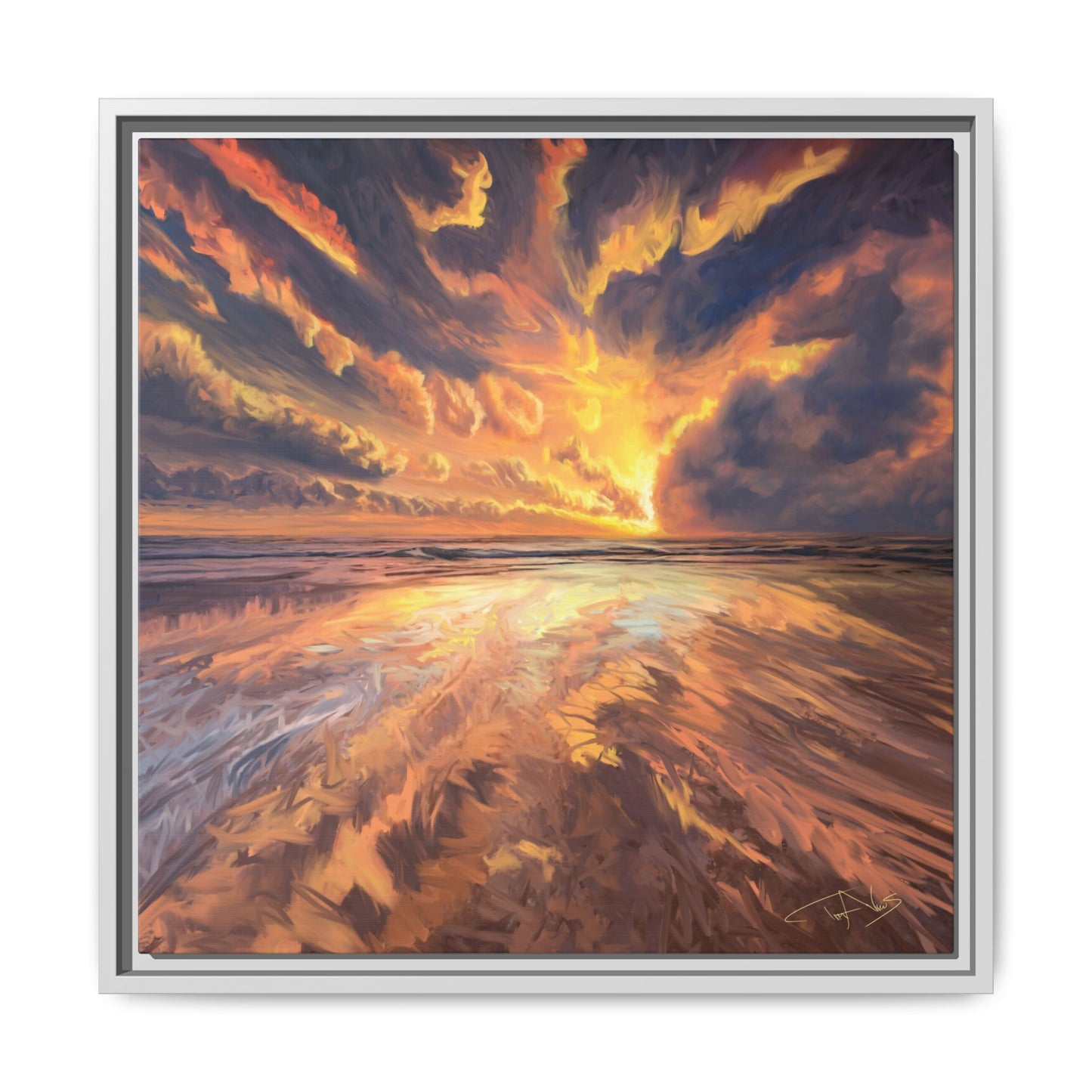 "Approaching the Infinite" Framed canvas