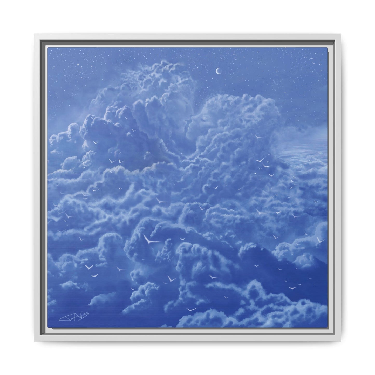 "Sky High" Framed canvas