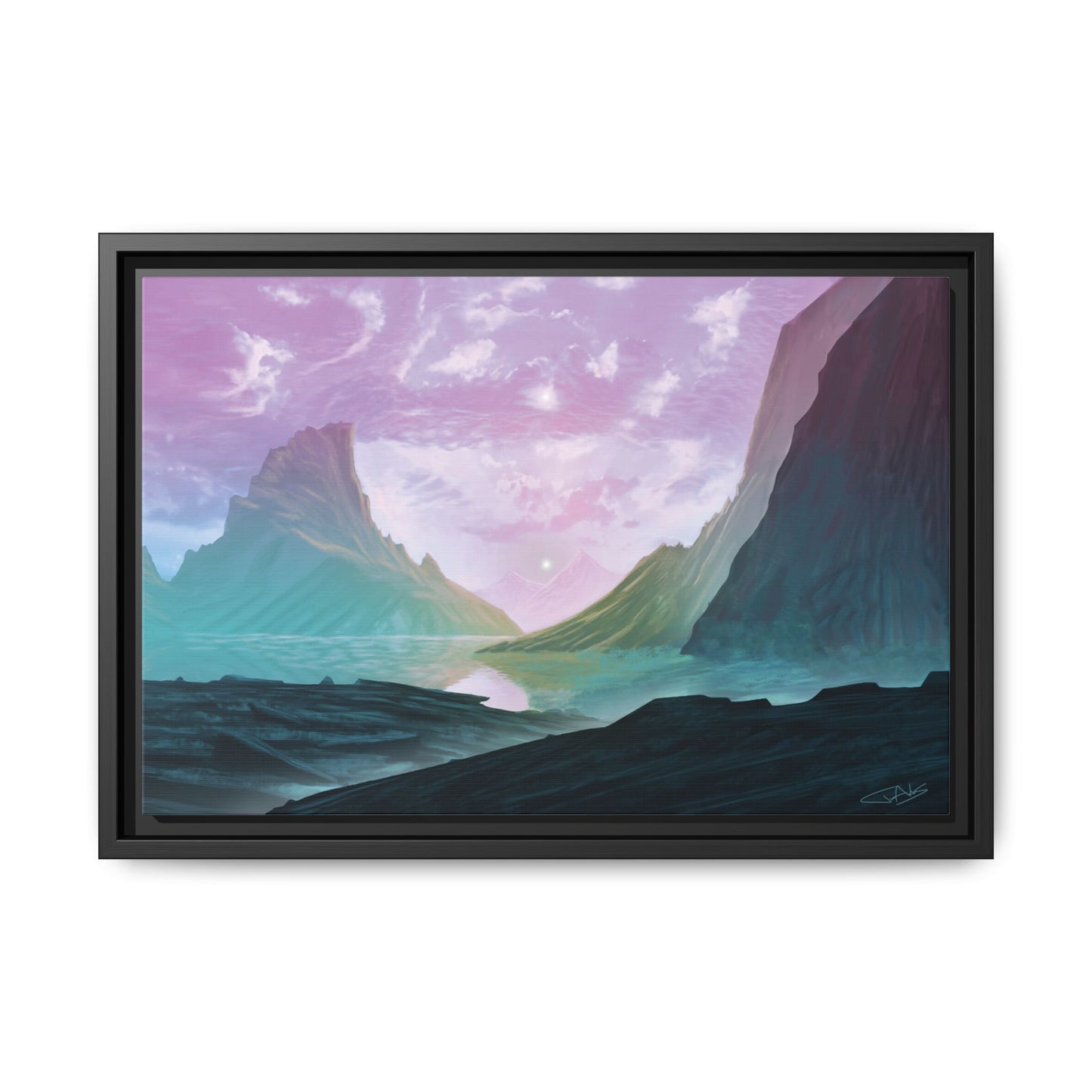 "Frontier" Framed canvas