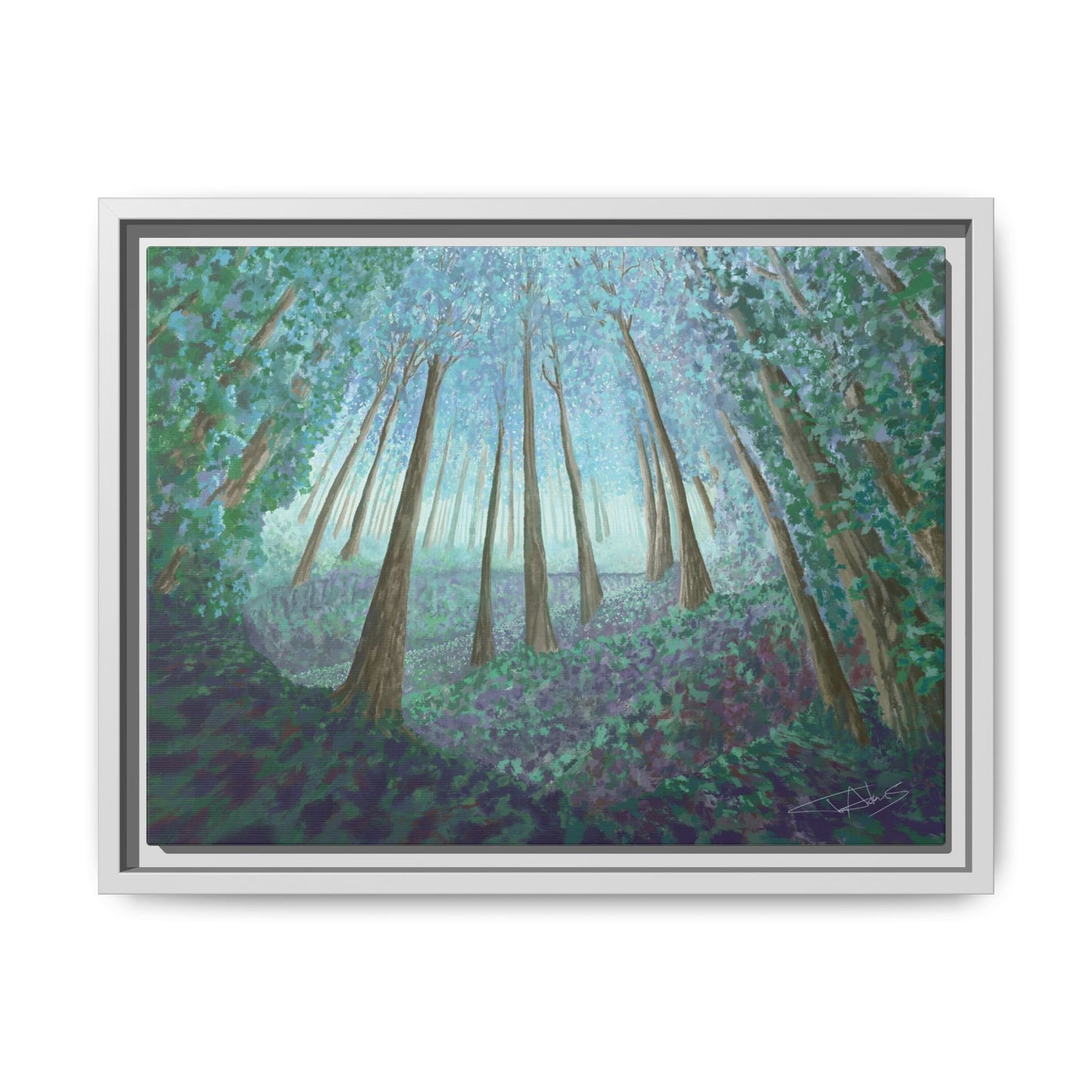 "Cathedral of Trees" Framed canvas