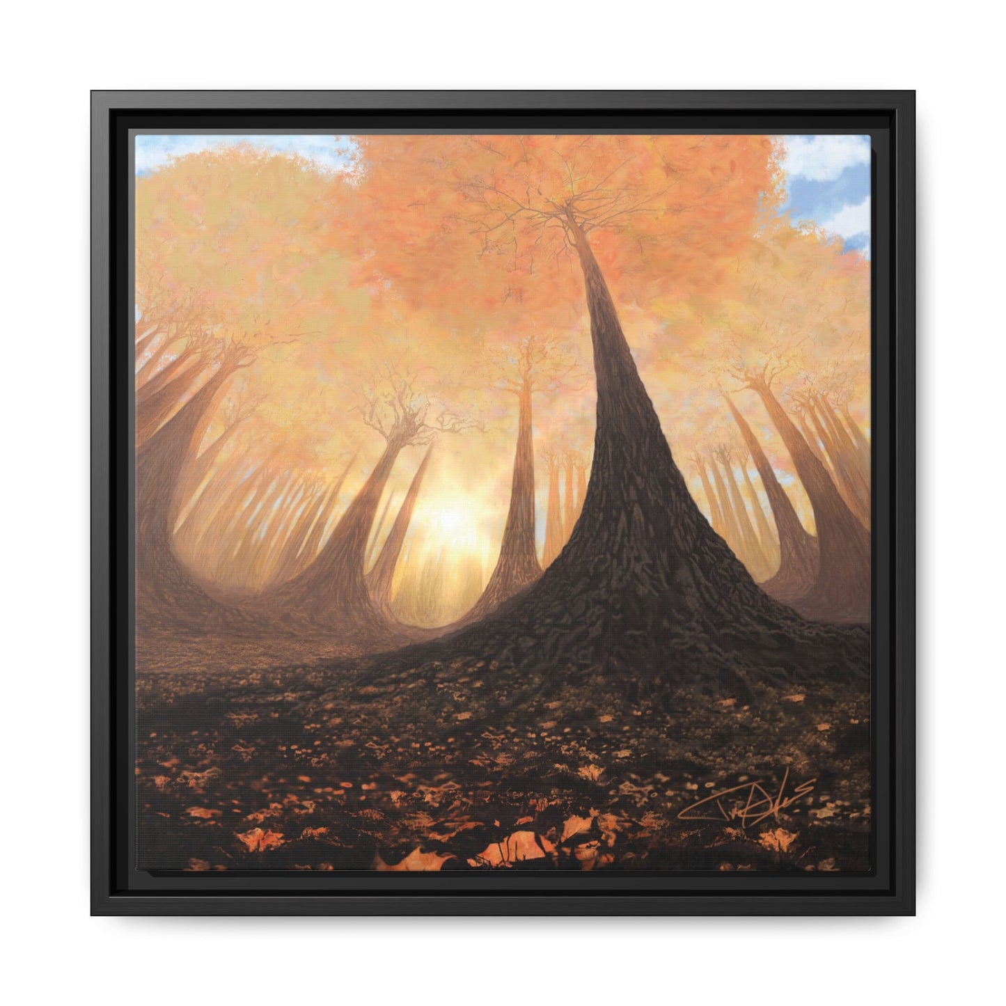 "Fall Painting" Framed canvas