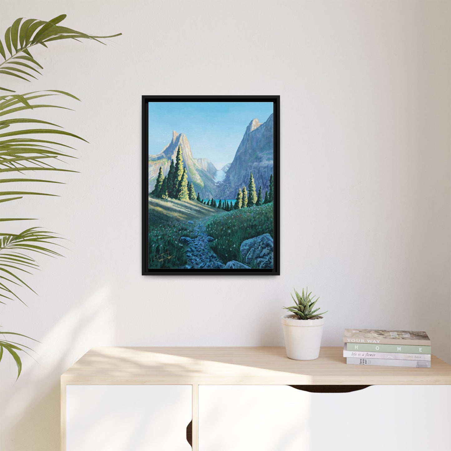 "Northern Pines" Framed canvas