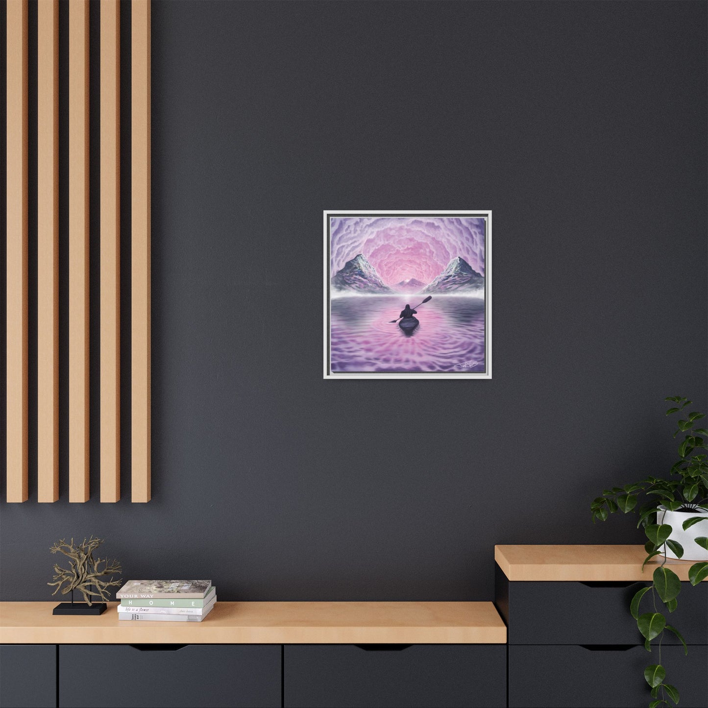 "Still Afloat" Framed canvas print