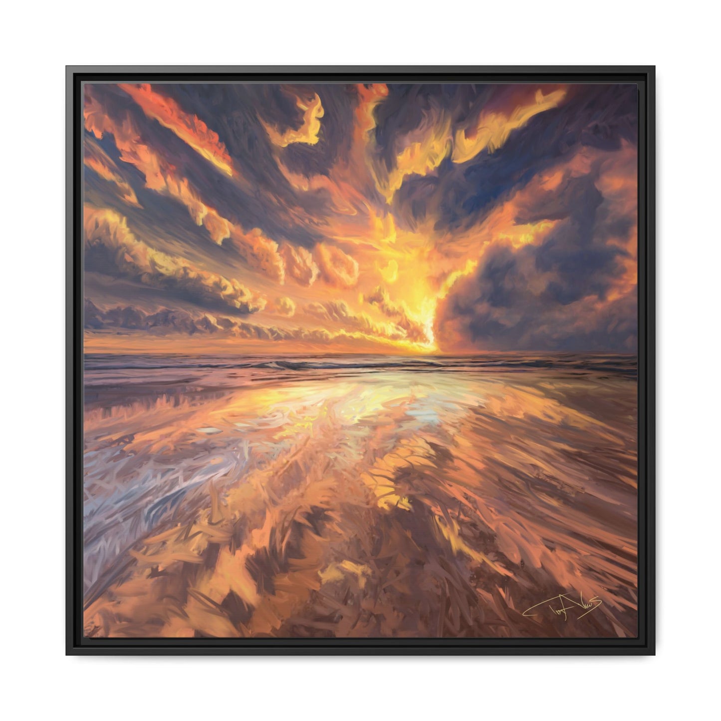 "Approaching the Infinite" Framed canvas