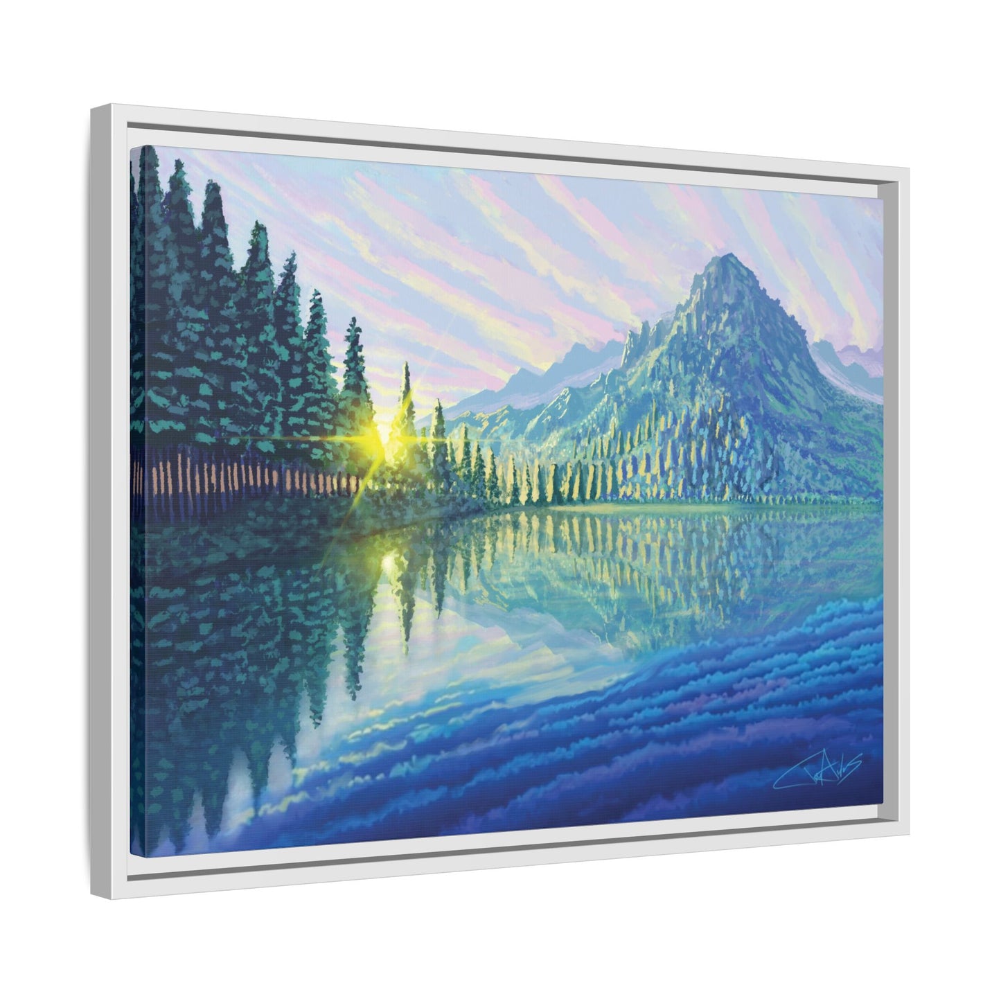 "Skycandy" Framed canvas