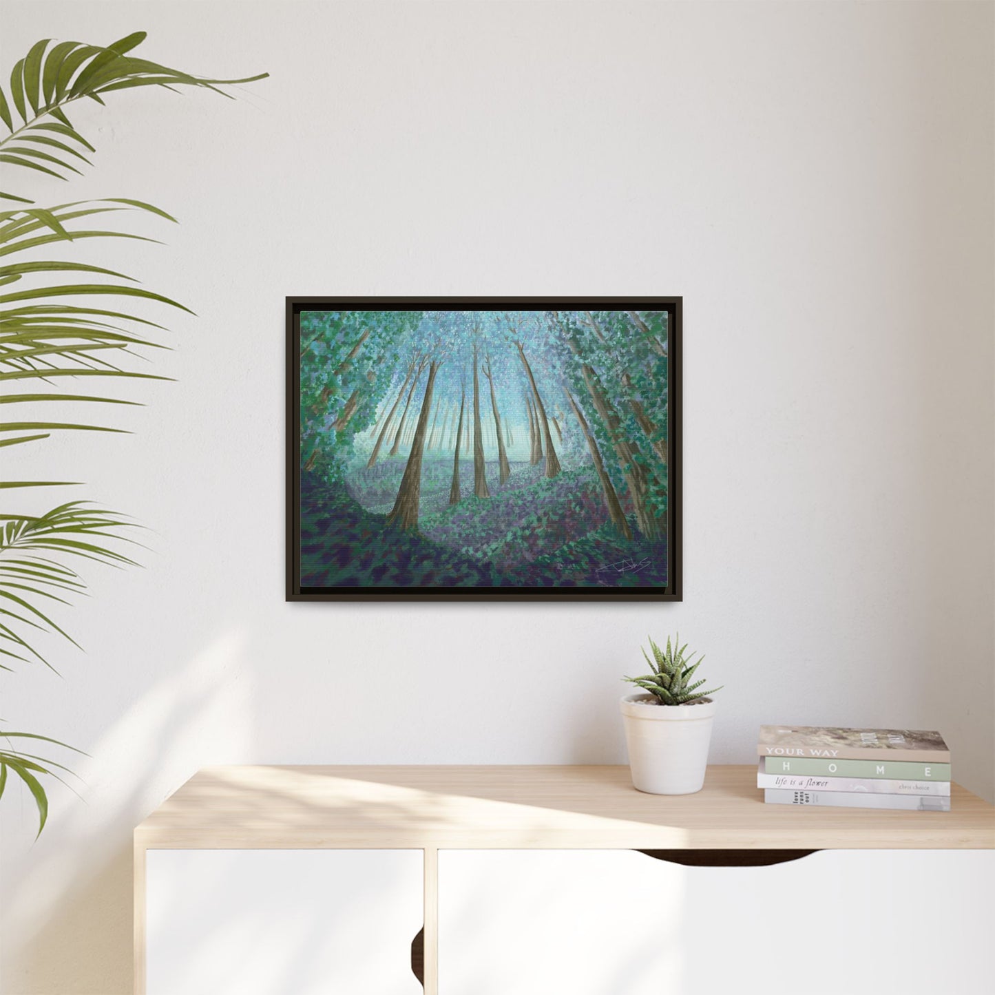 "Cathedral of Trees" Framed canvas