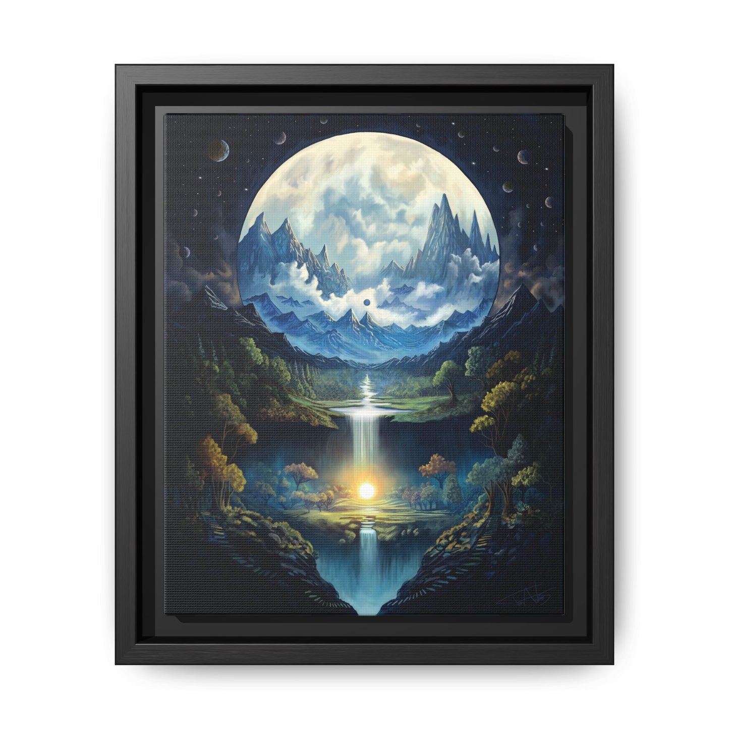 "First Light" Framed canvas