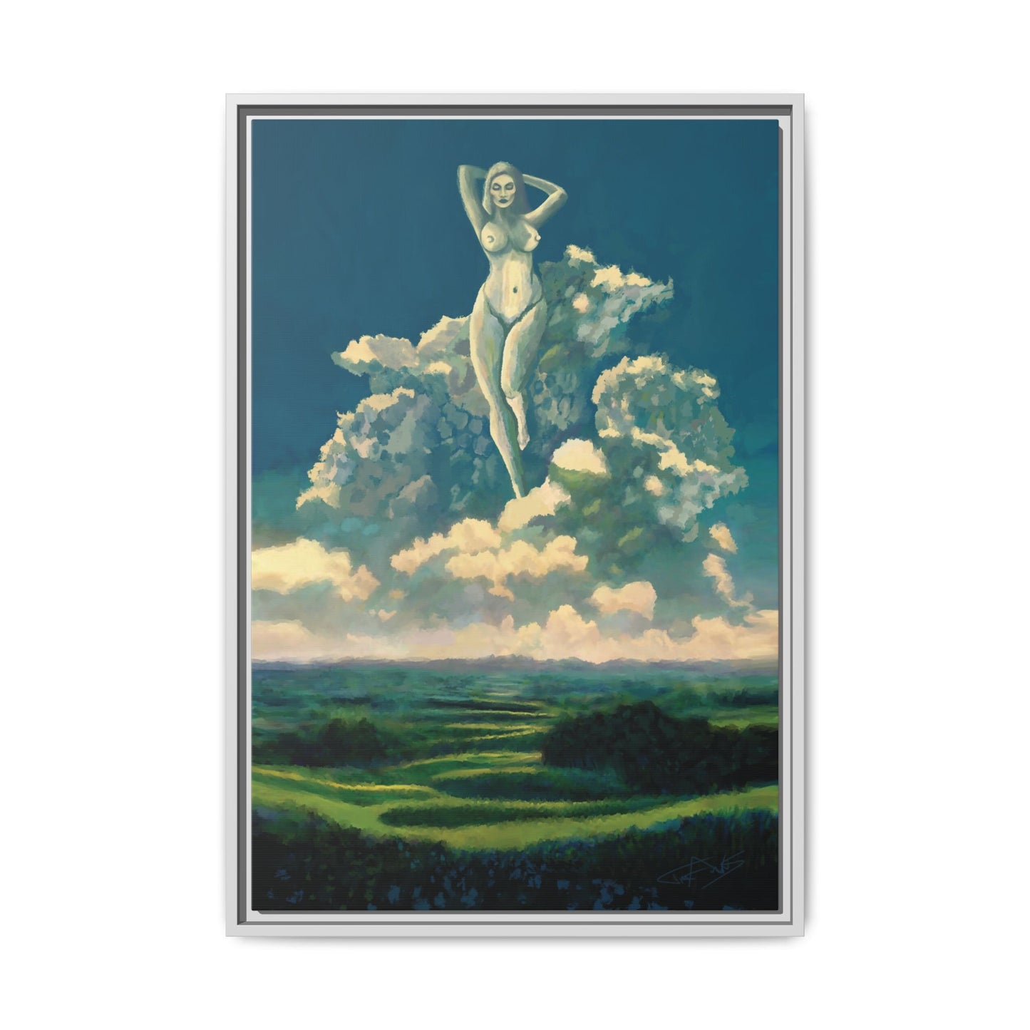 "Sky Dancer" Framed canvas
