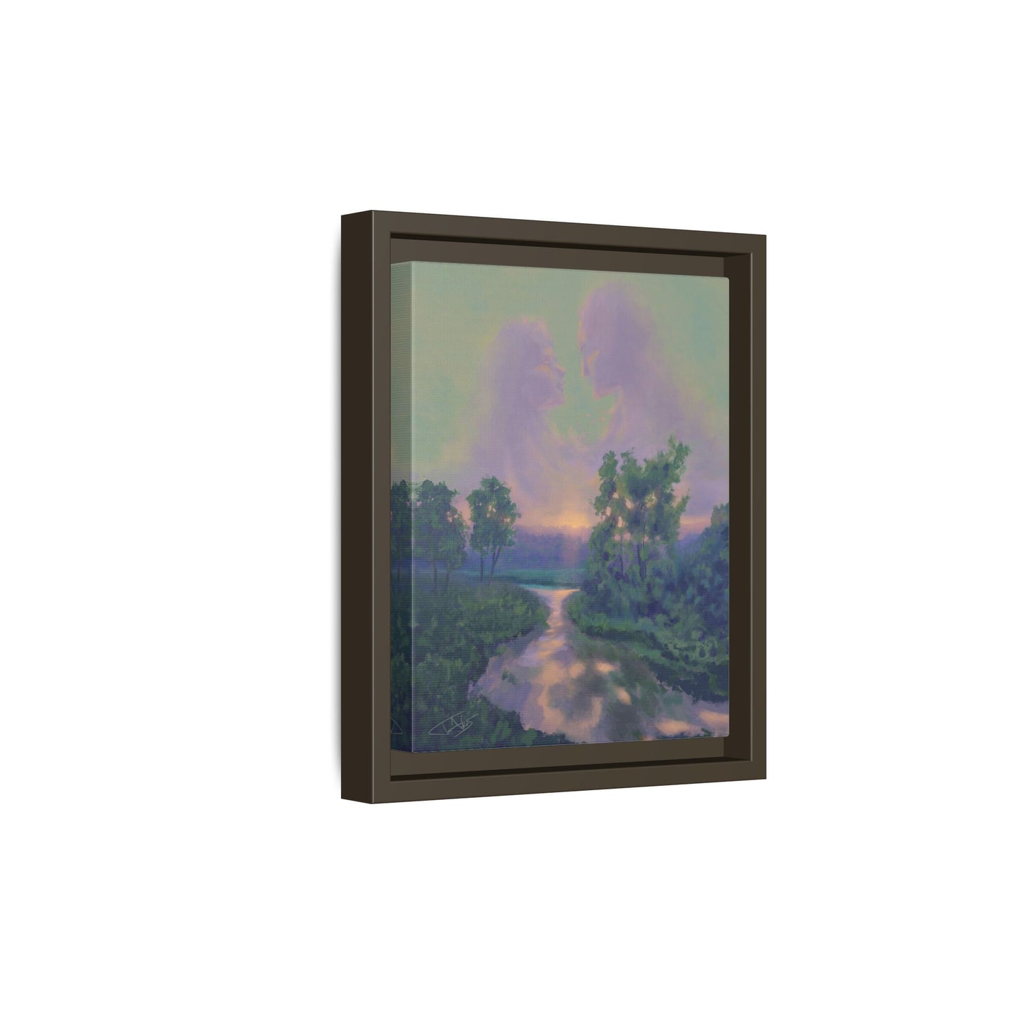 "Love Like a Sunset" Framed canvas