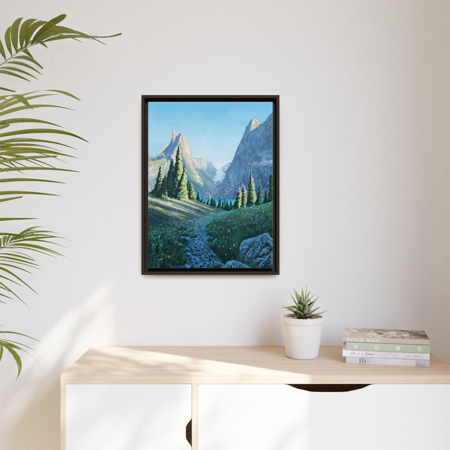 "Northern Pines" Framed canvas