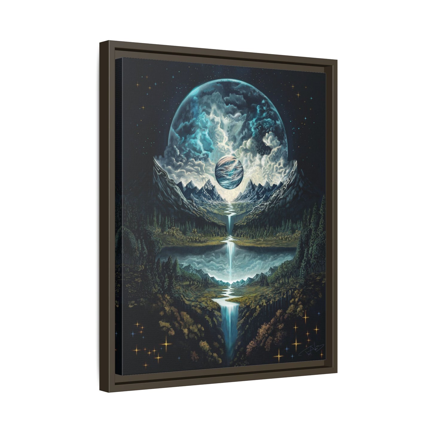 "Time" Framed canvas