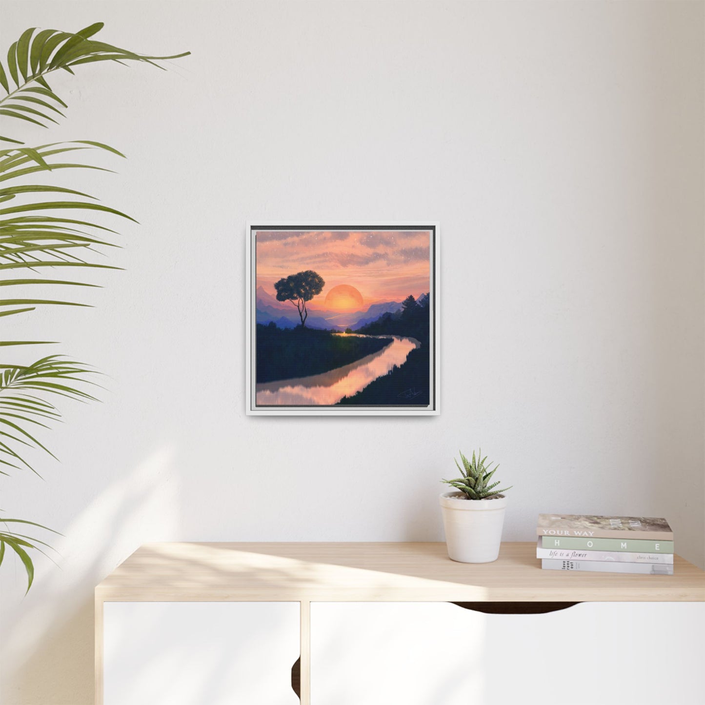 "Summer Sun" Framed canvas