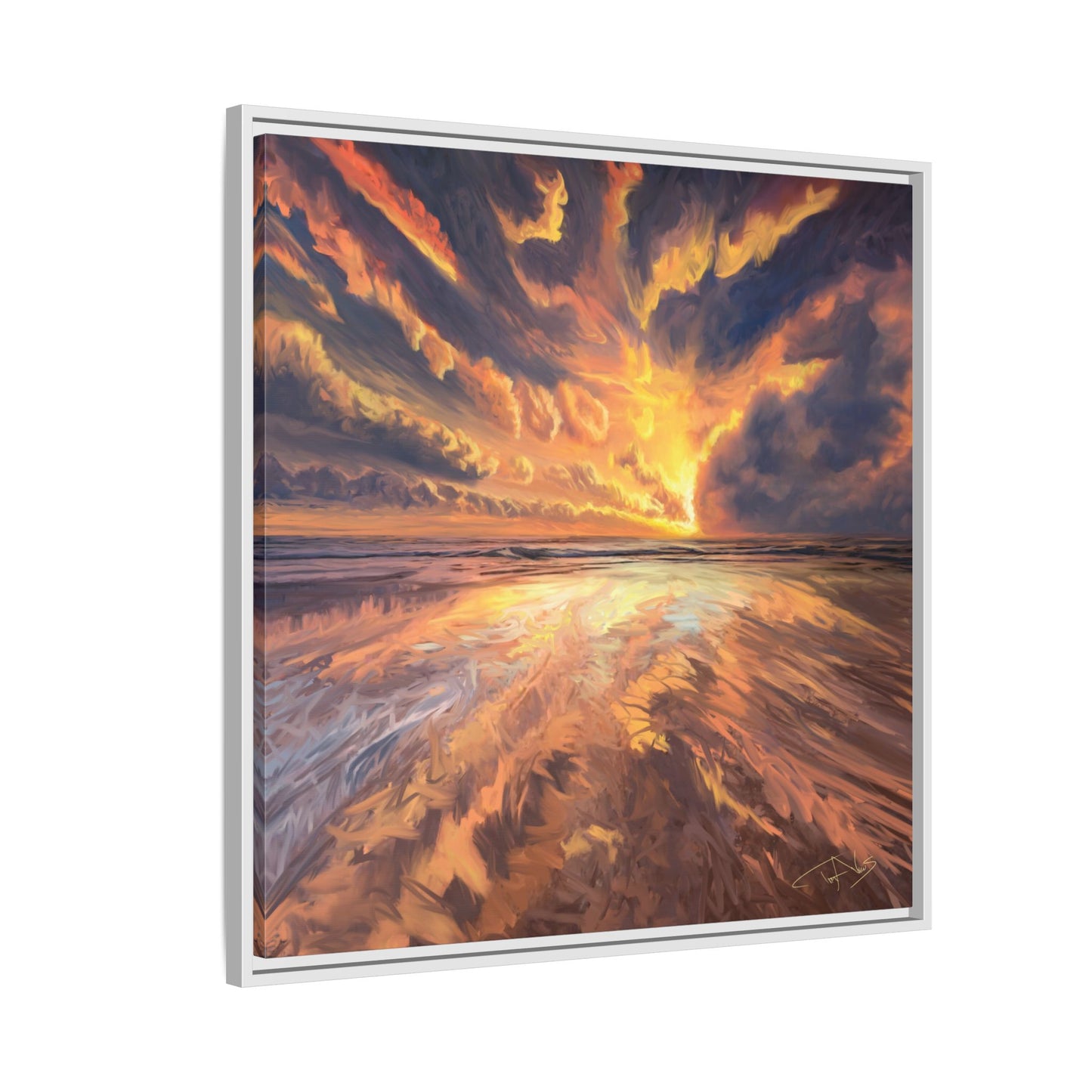 "Approaching the Infinite" Framed canvas
