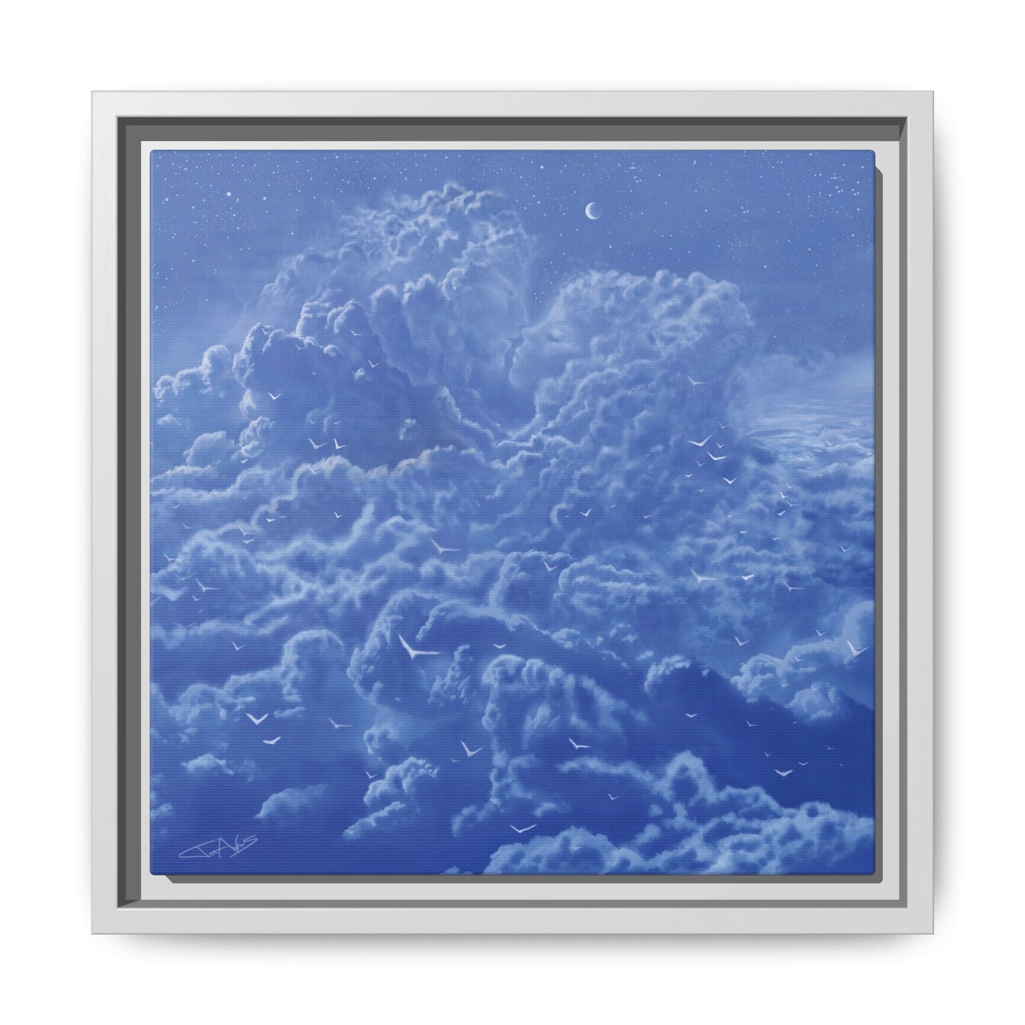 "Sky High" Framed canvas