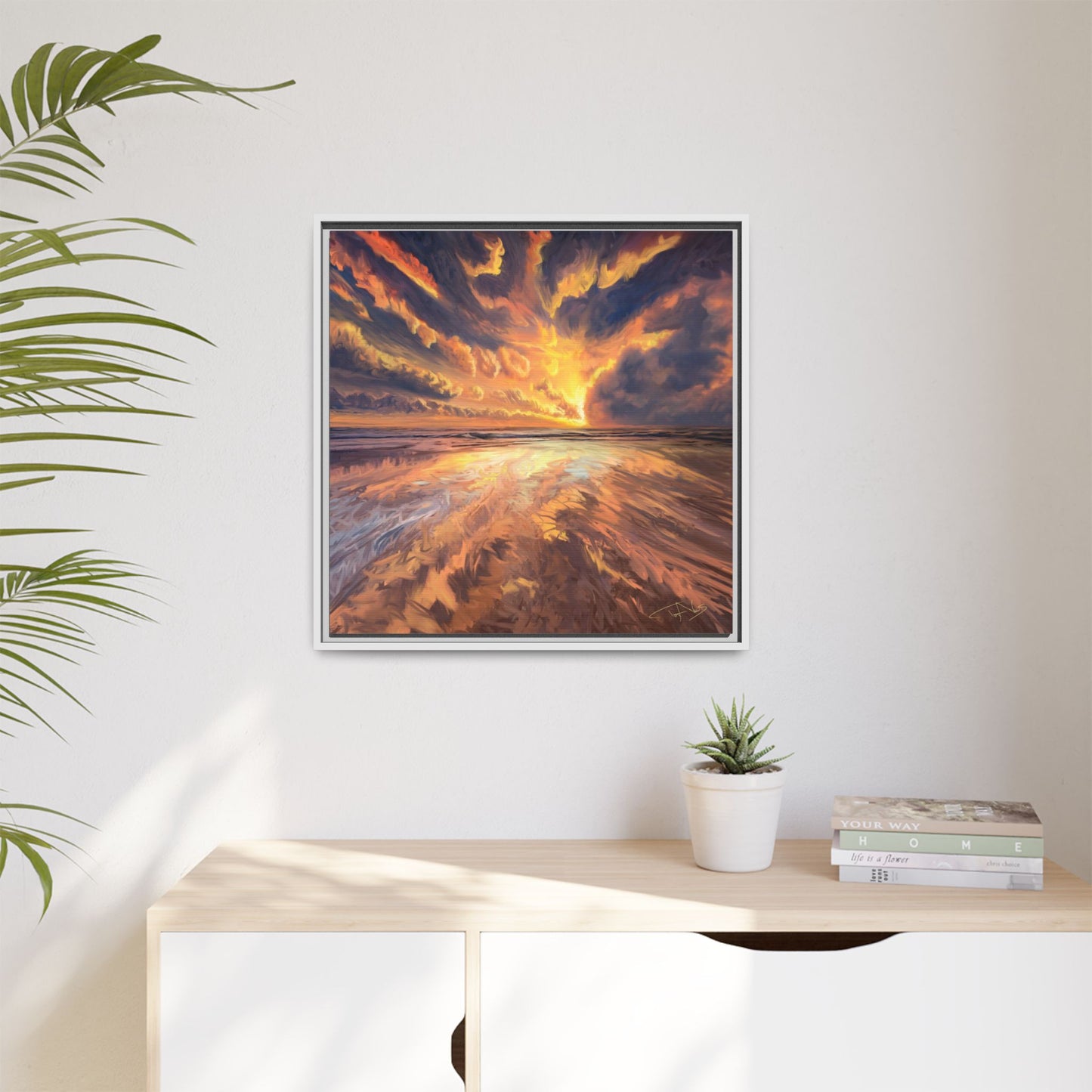 "Approaching the Infinite" Framed canvas