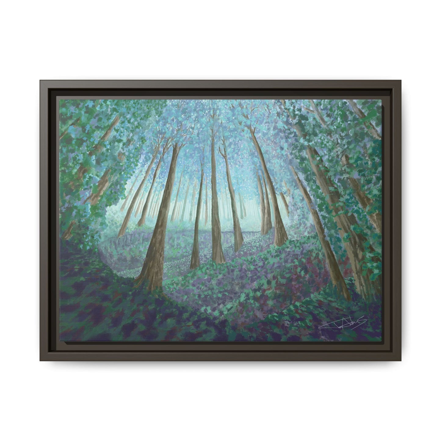 "Cathedral of Trees" Framed canvas