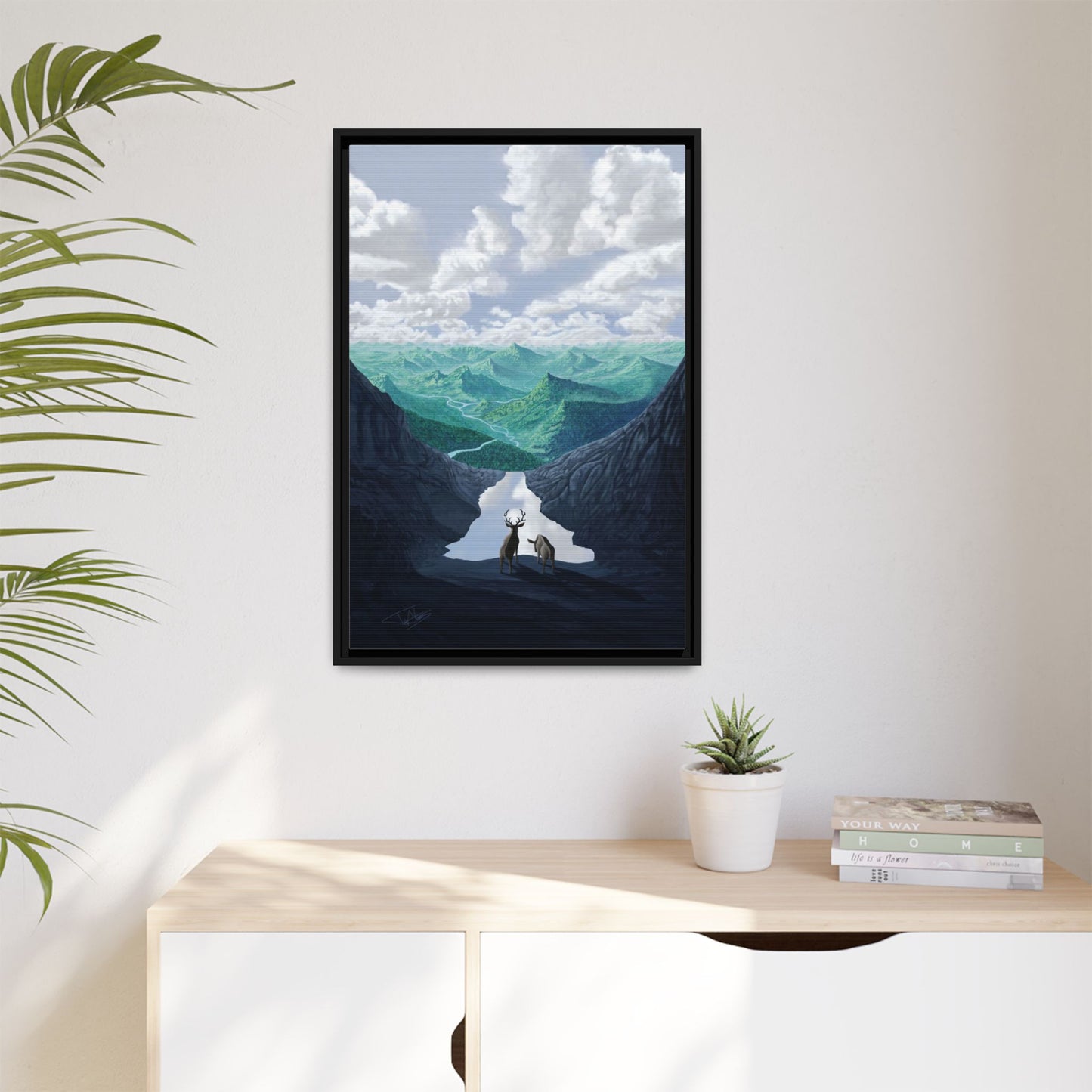 "Stream of Consciousness" Framed canvas