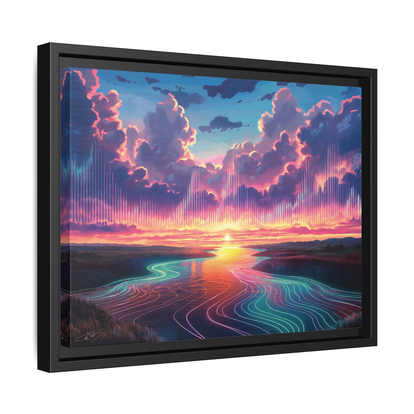 "Song of the Clouds" Framed canvas