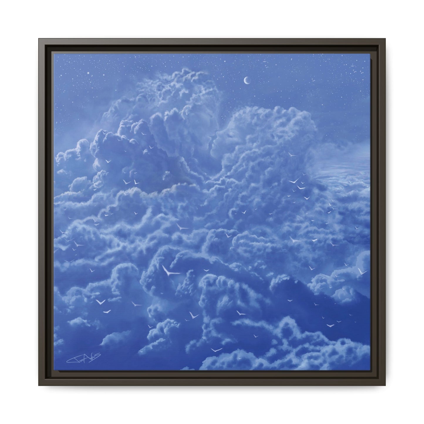 "Sky High" Framed canvas