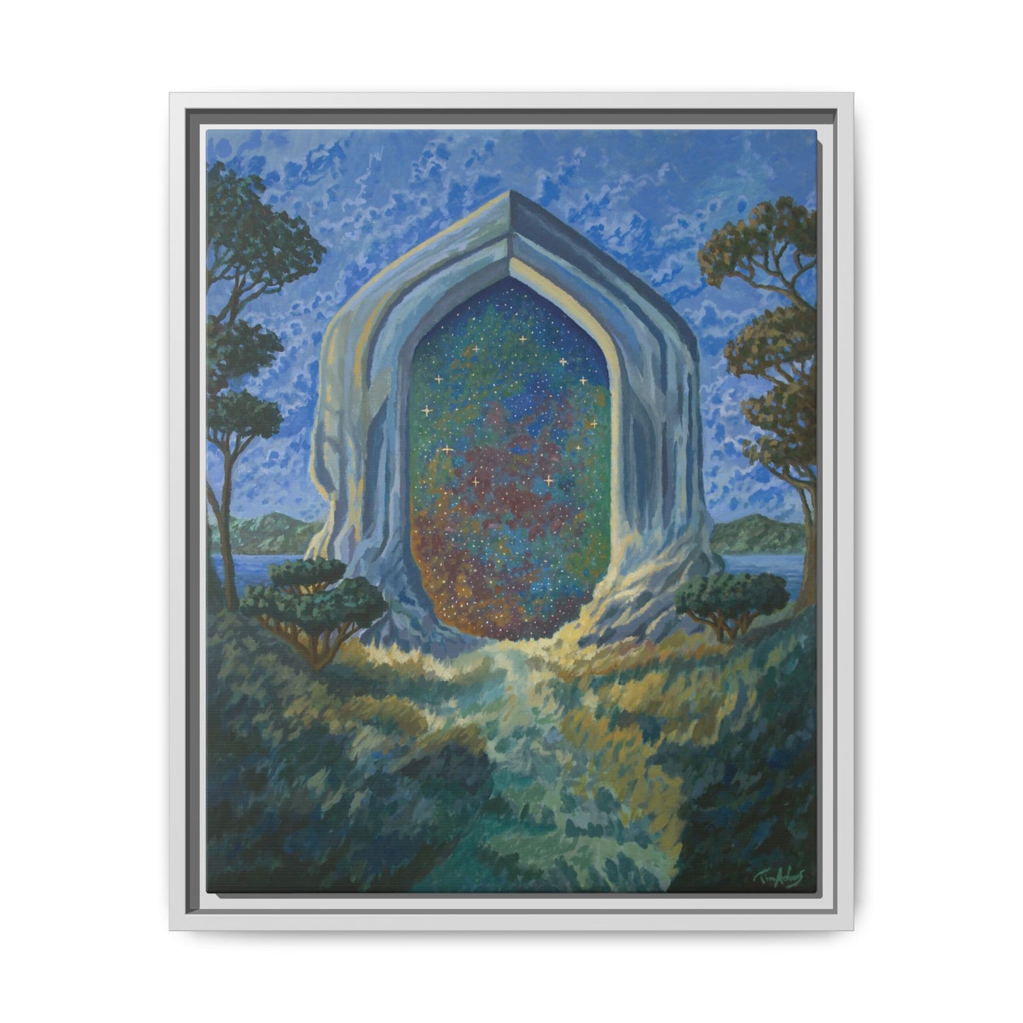 "Divine Portal" Framed canvas
