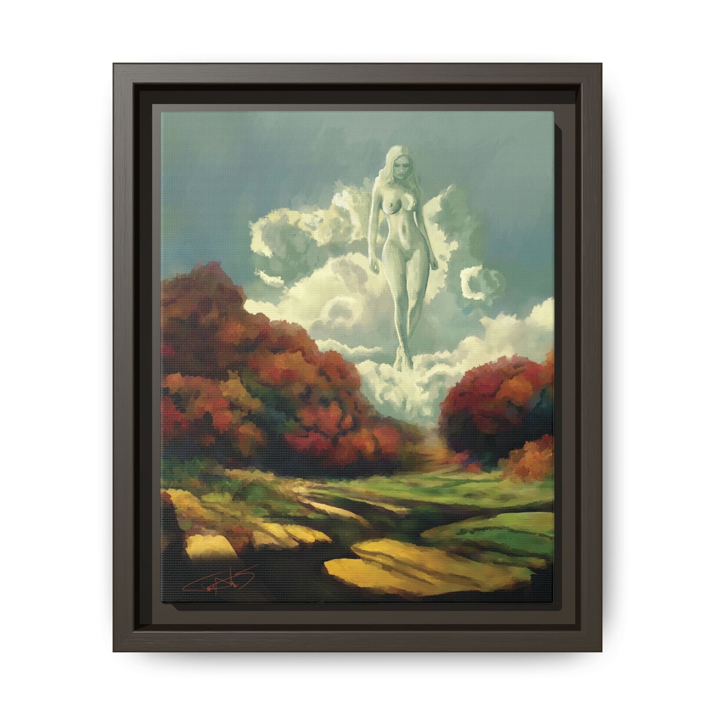 "Nephology" Framed canvas