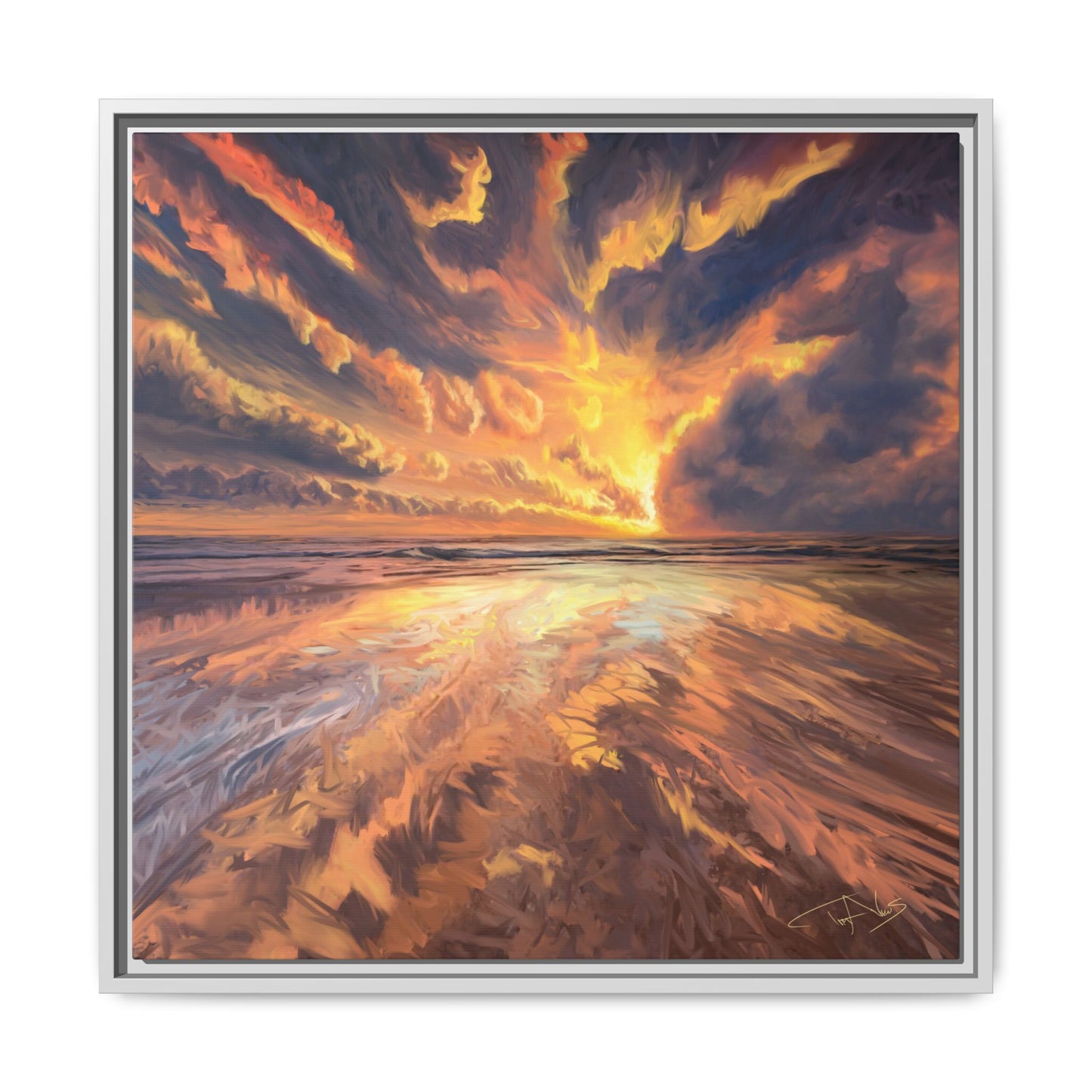 "Approaching the Infinite" Framed canvas