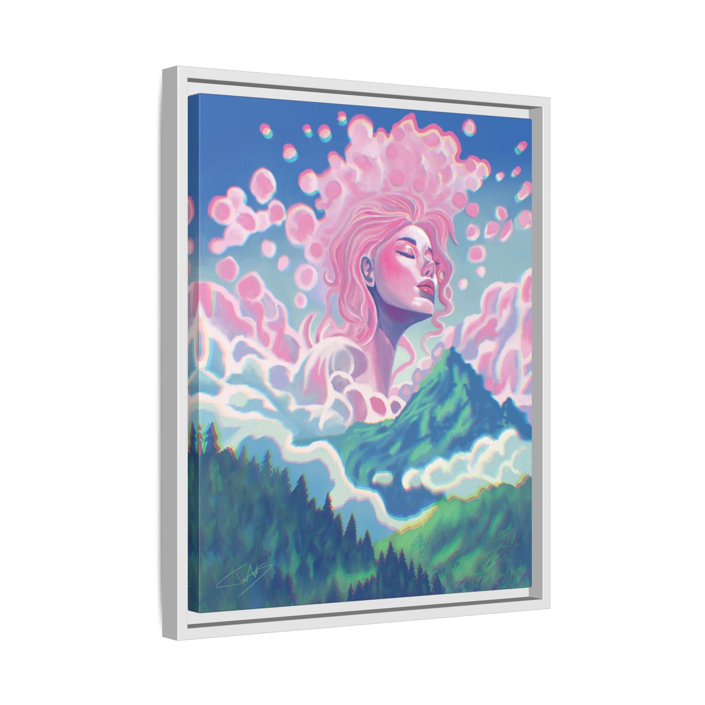 "Dawn" Framed canvas