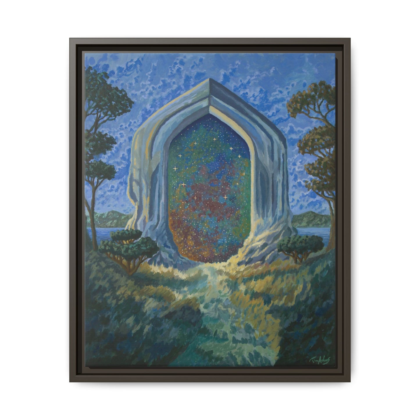 "Divine Portal" Framed canvas