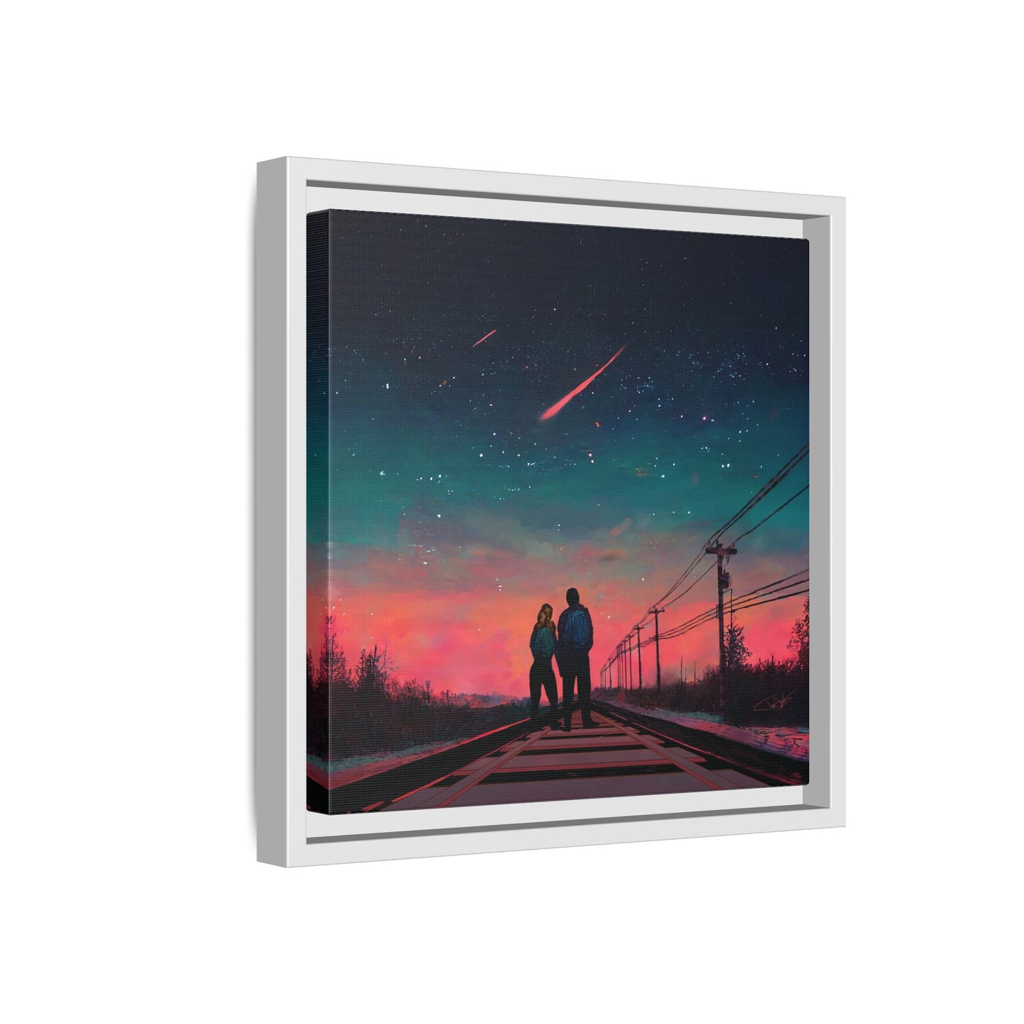 "Time Stood Still" Framed canvas