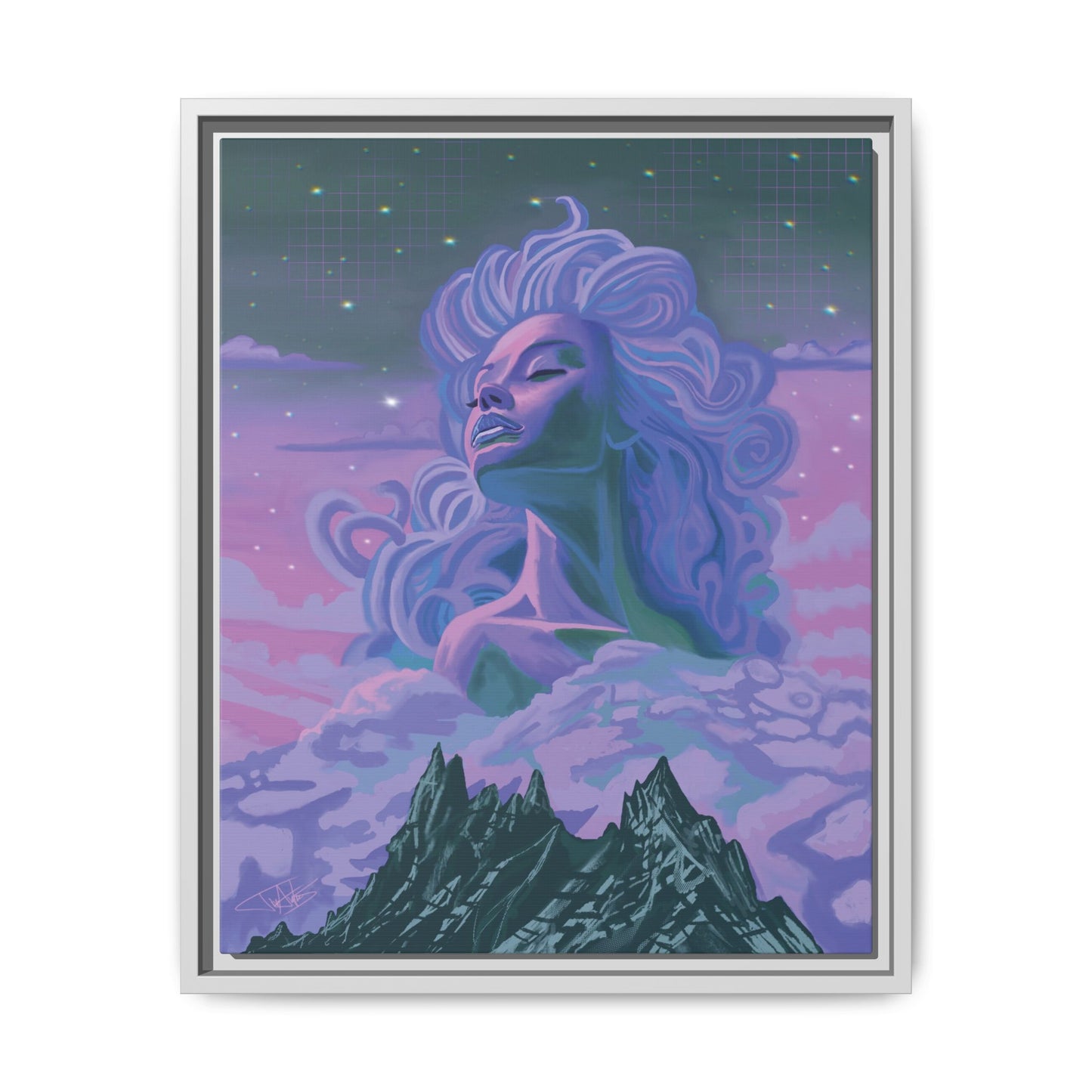 "Nightfall" Framed canvas