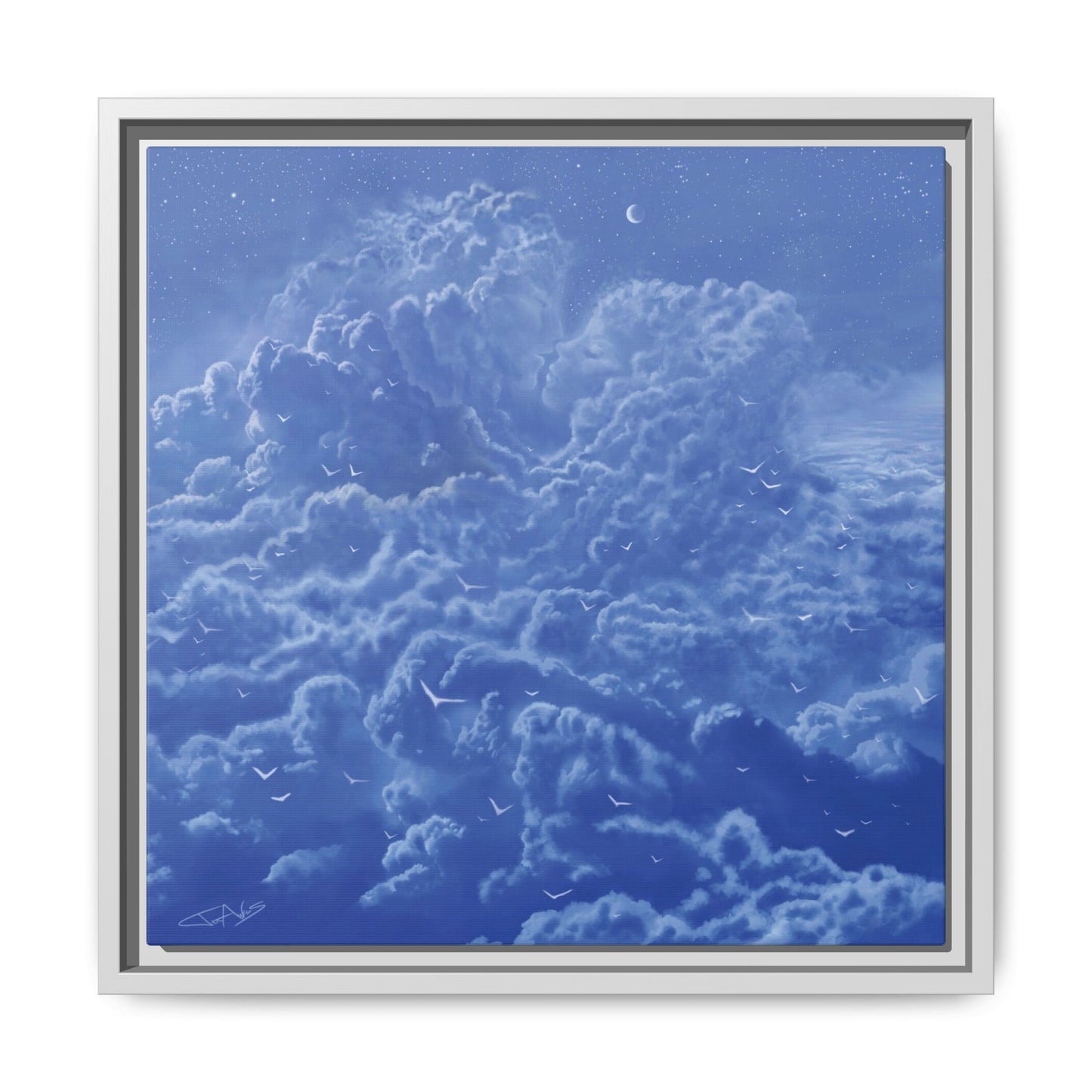 "Sky High" Framed canvas